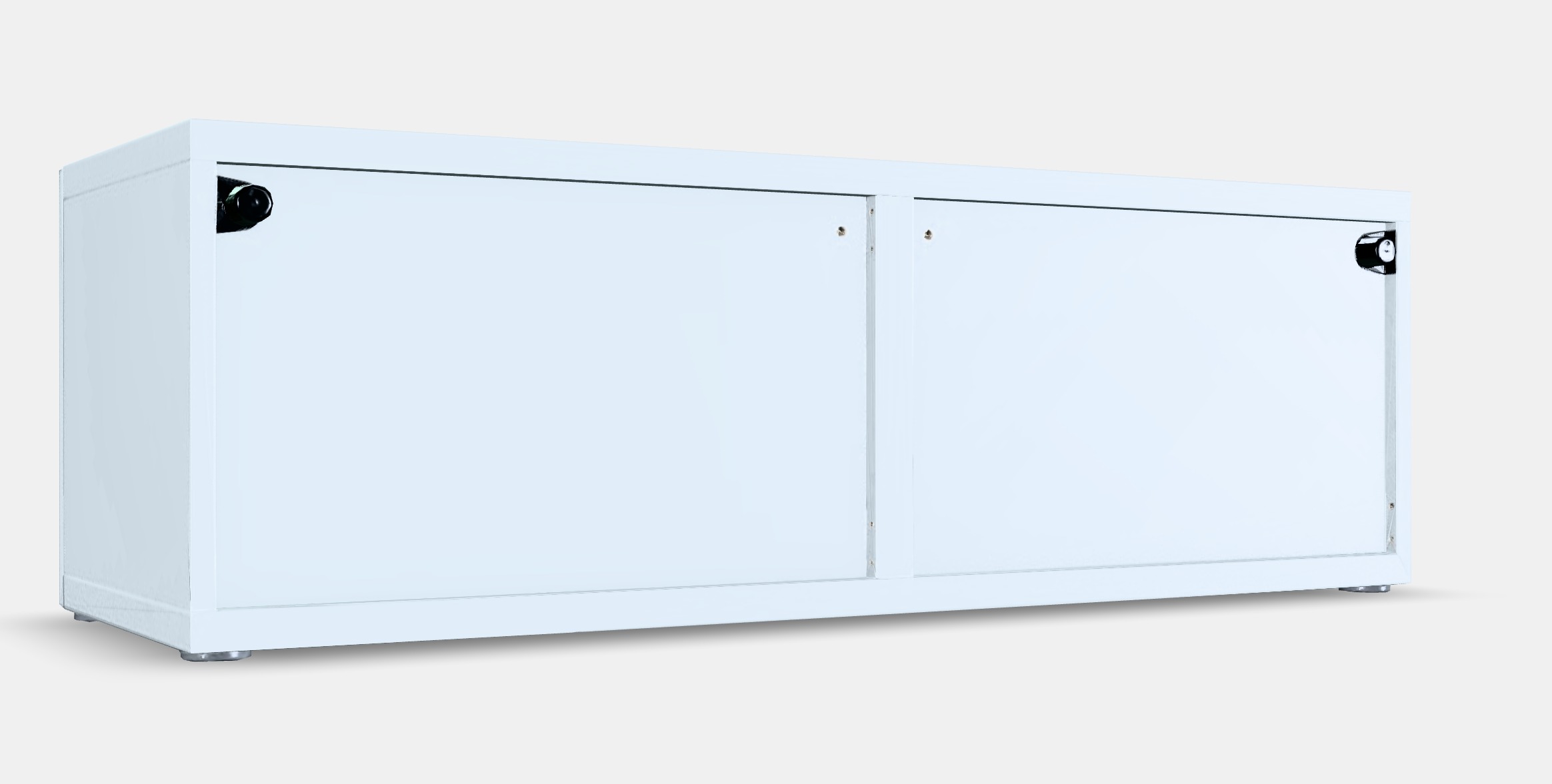 BESTA Shelf with doors Low-poly 3D model_3