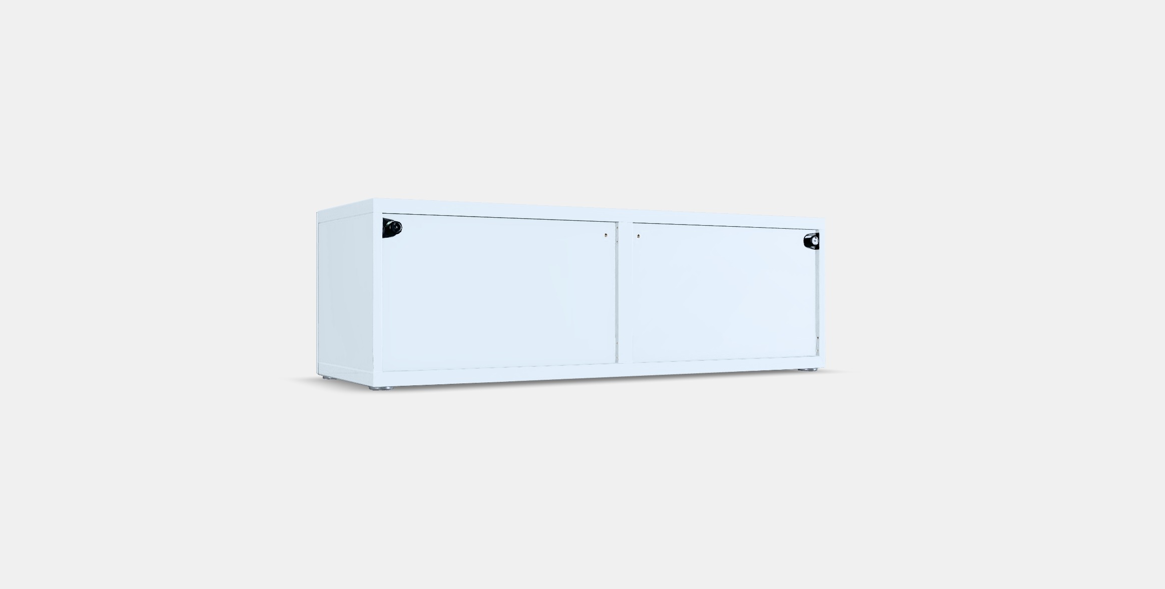 BESTA Shelf with doors Low-poly 3D model_16