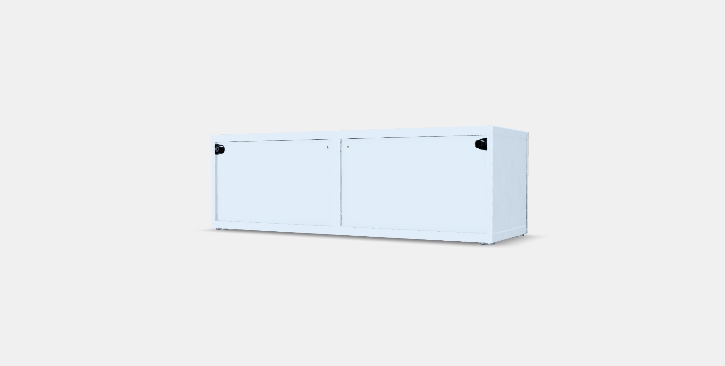 BESTA Shelf with doors Low-poly 3D model_5