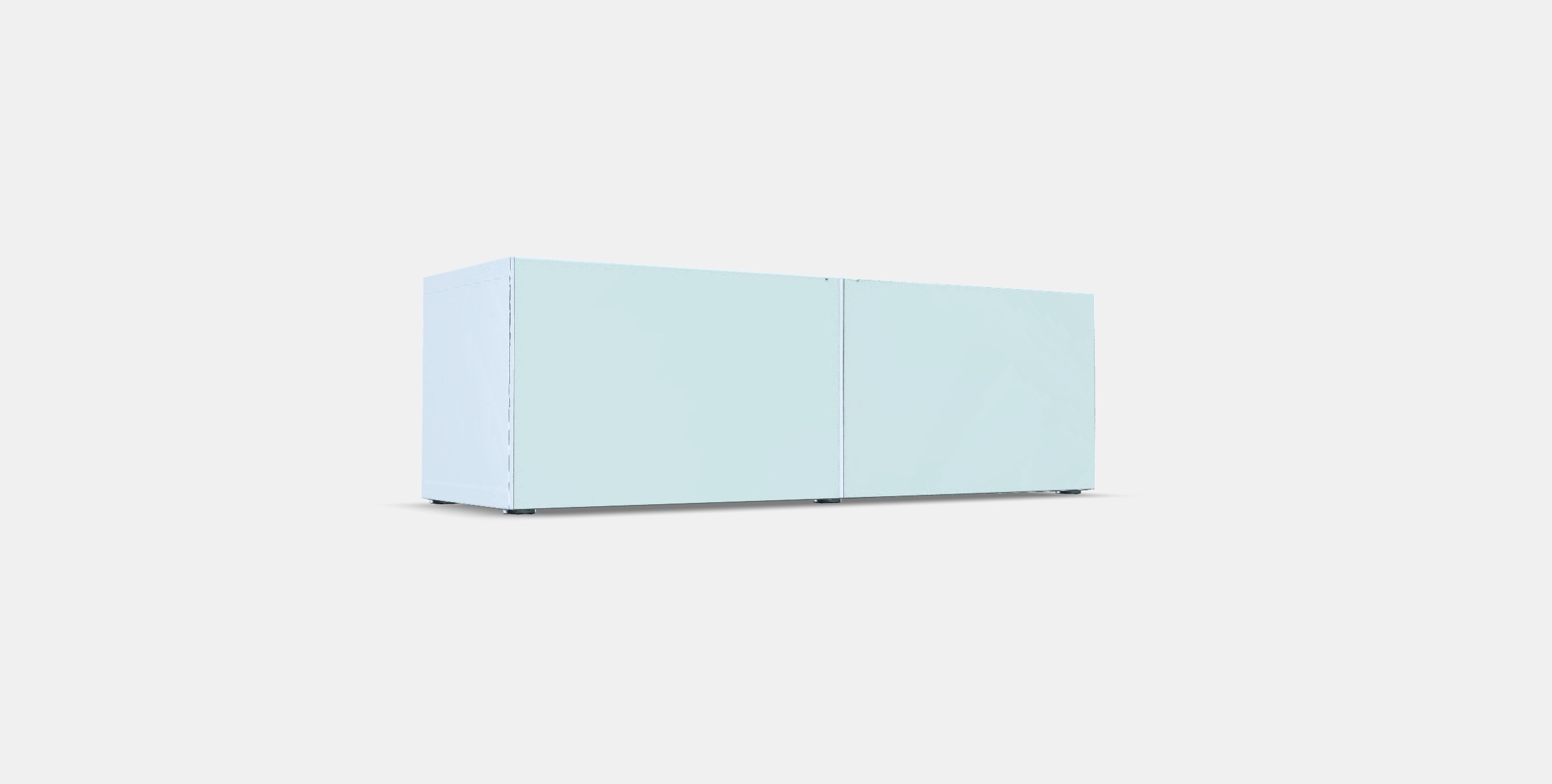 BESTA Shelf with doors Low-poly 3D model_2