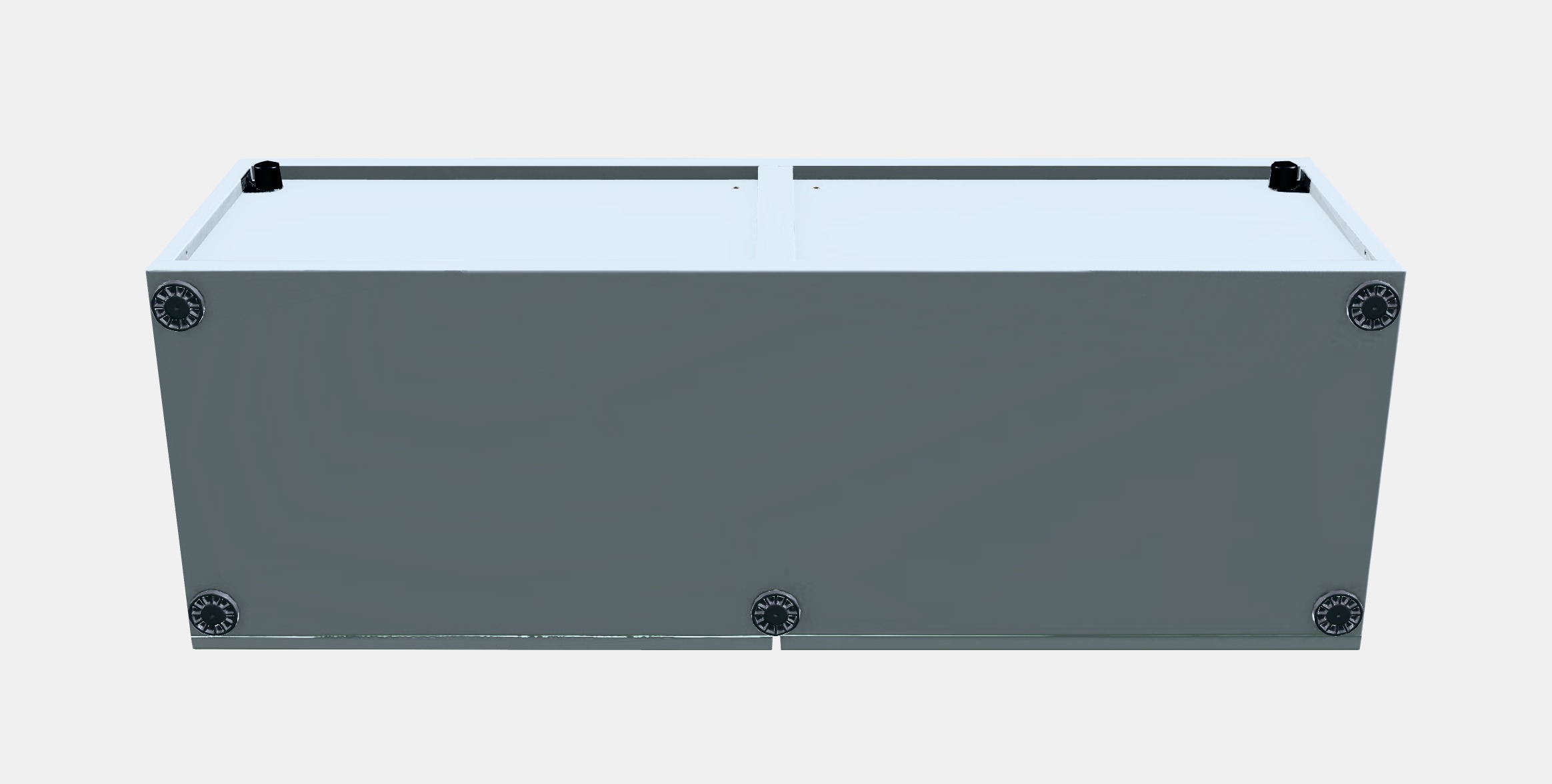 BESTA Shelf with doors Low-poly 3D model_8