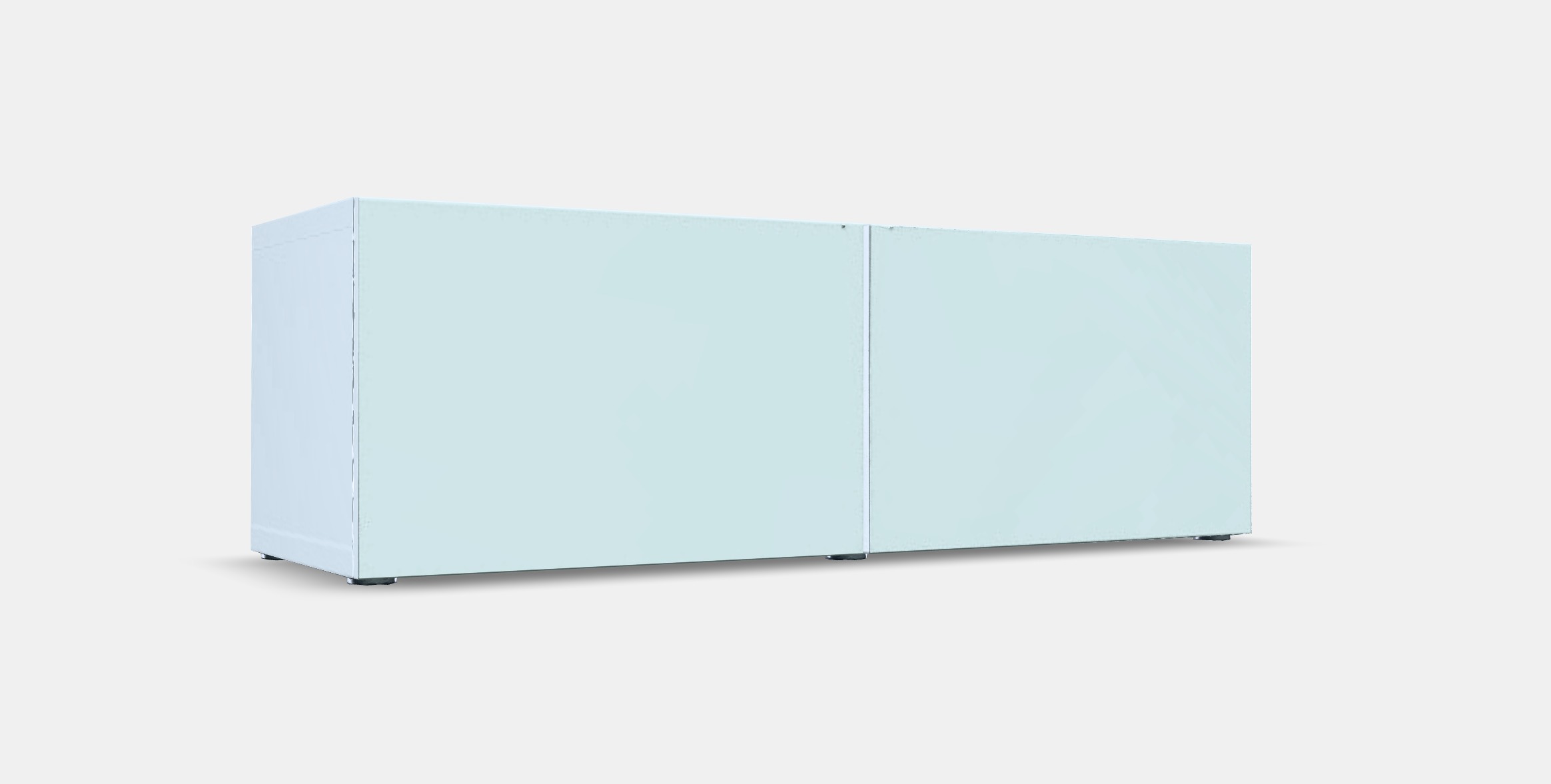 BESTA Shelf with doors Low-poly 3D model_9