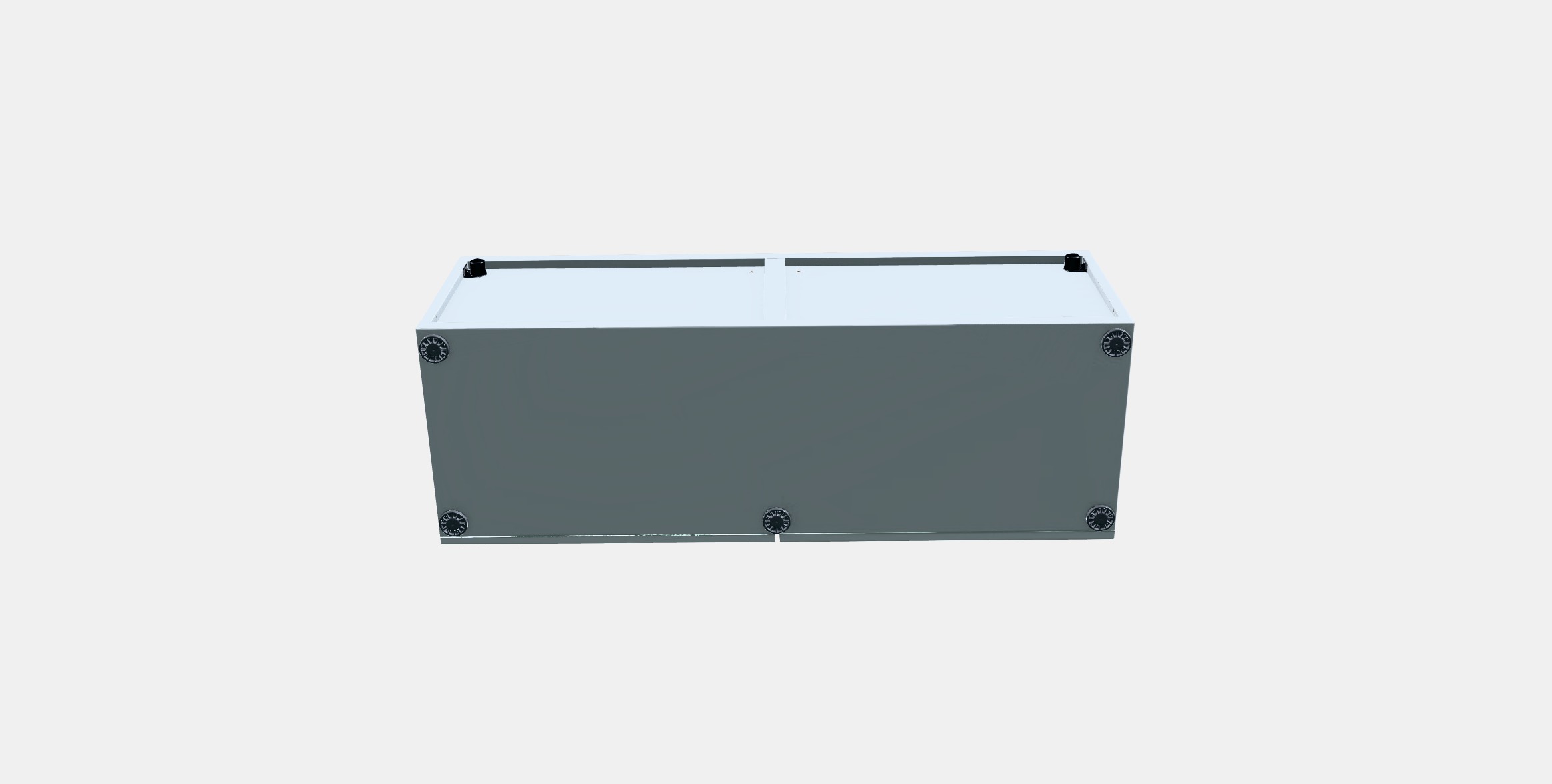 BESTA Shelf with doors Low-poly 3D model_6