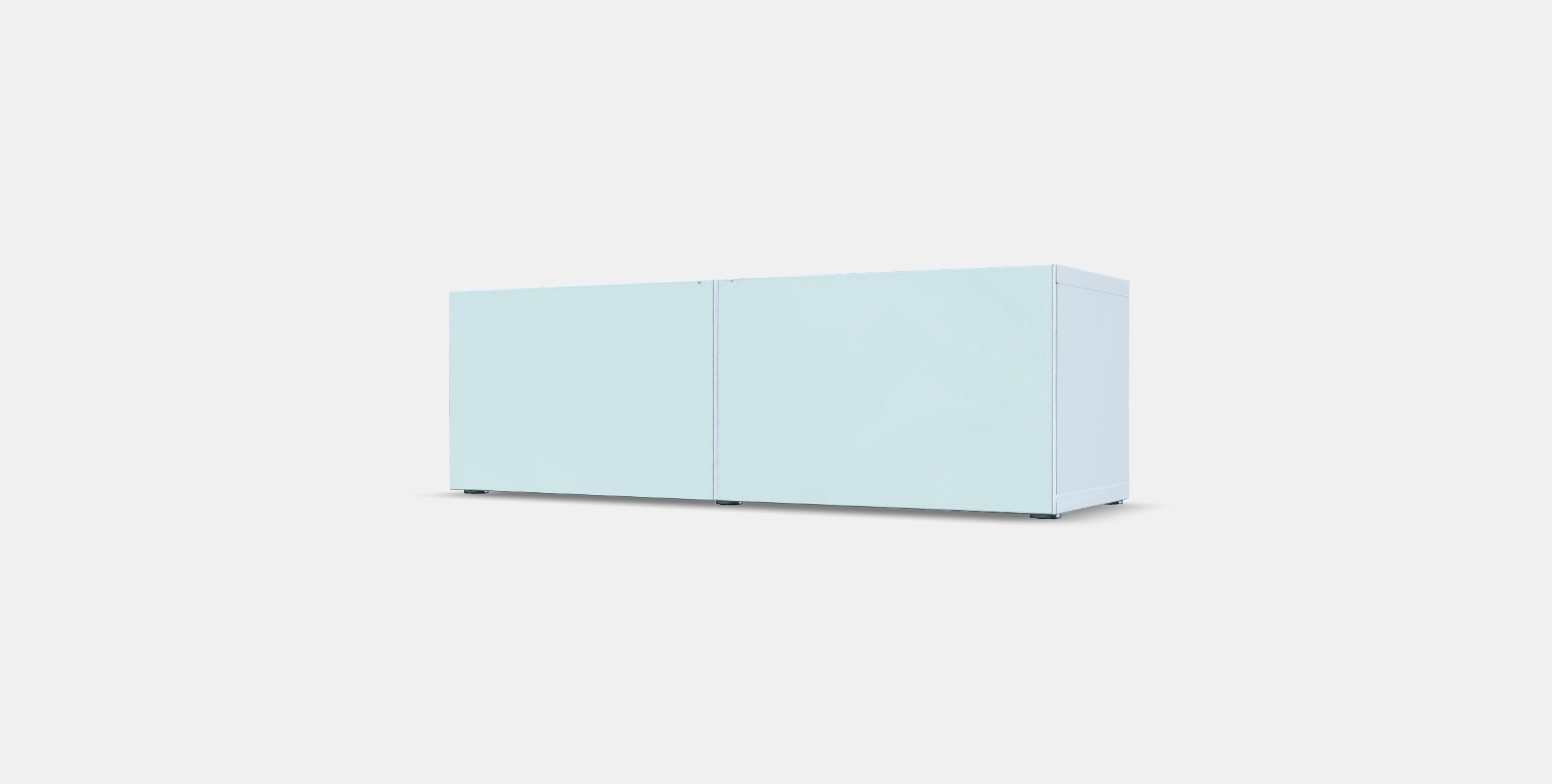BESTA Shelf with doors Low-poly 3D model_12