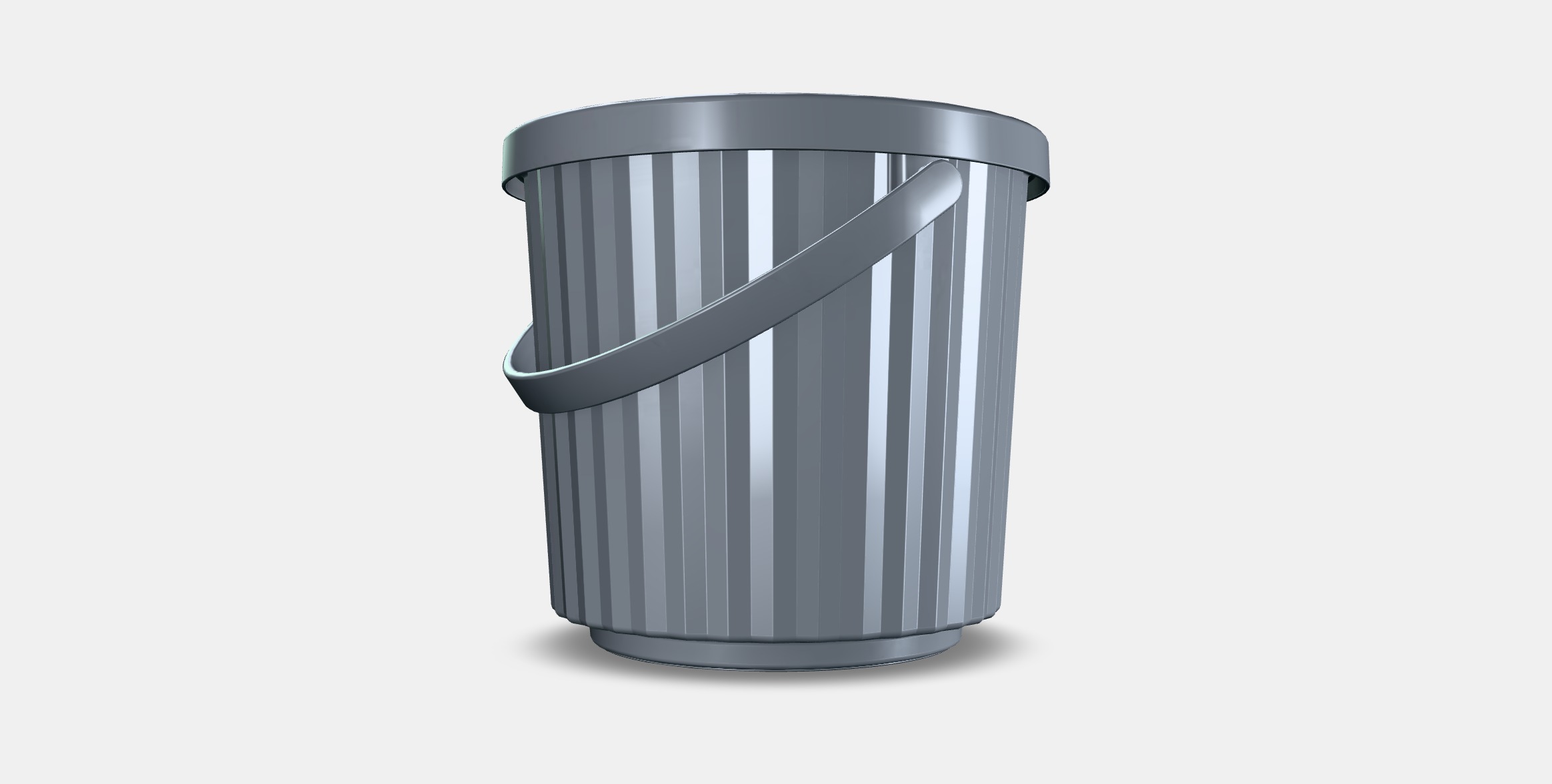 POND Container with lid 1 Low-poly 3D model_16