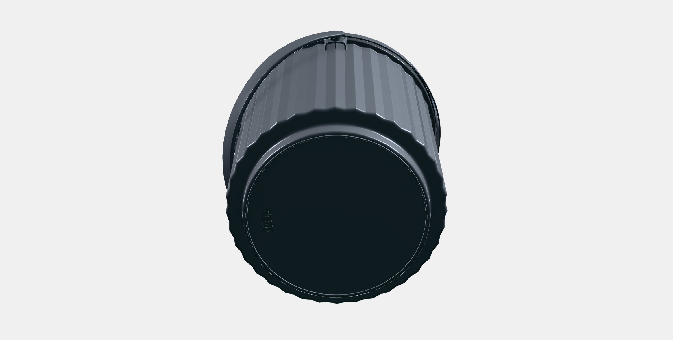 POND Container with lid 1 Low-poly 3D model_7