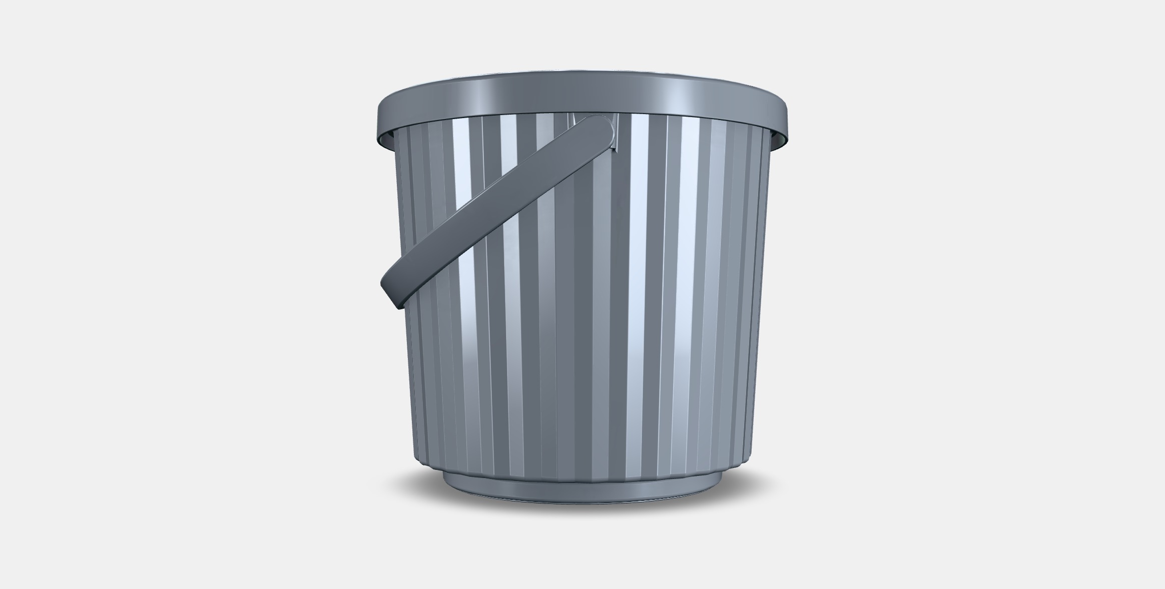 POND Container with lid 1 Low-poly 3D model_14