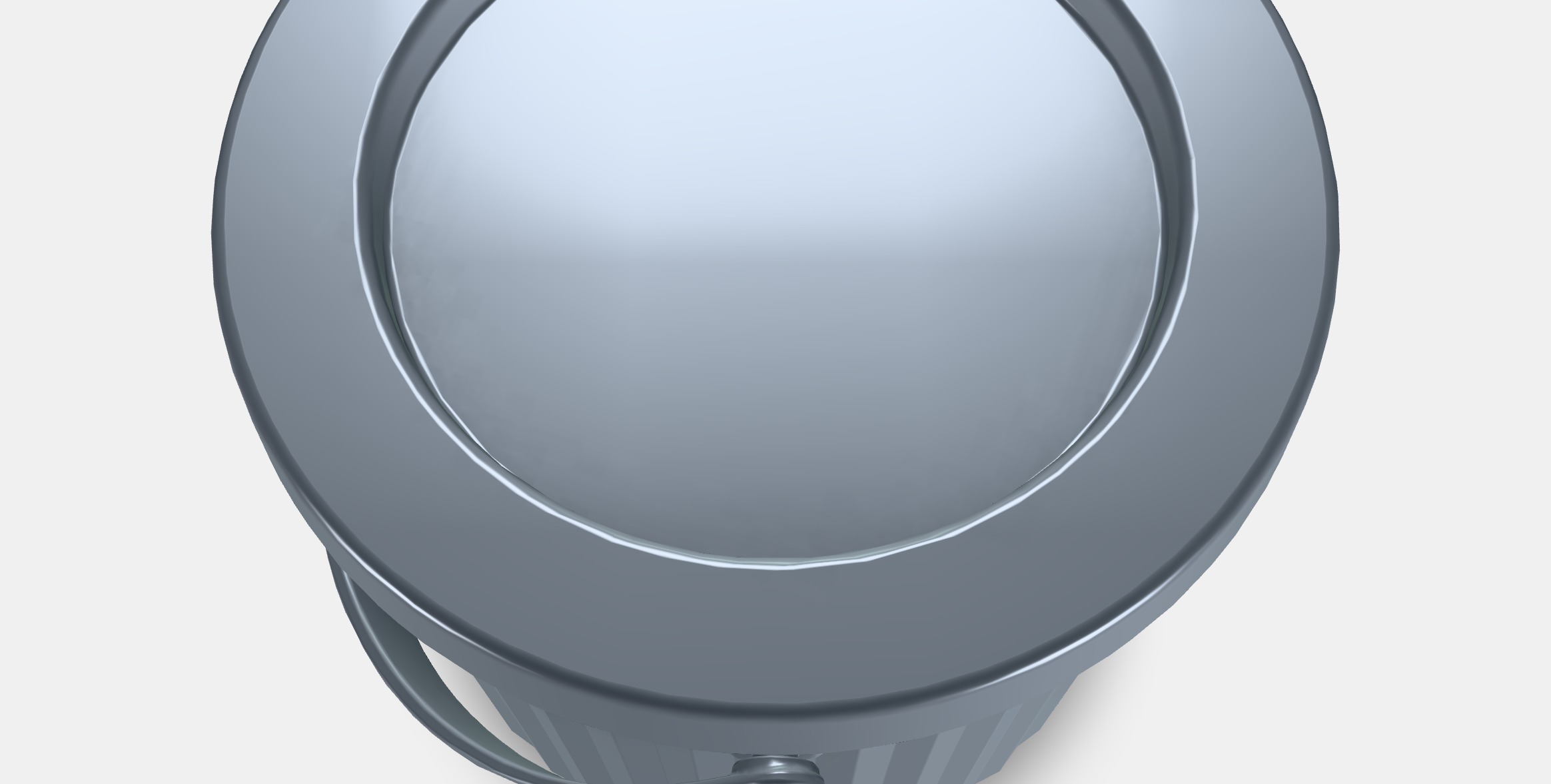 POND Container with lid 1 Low-poly 3D model_4