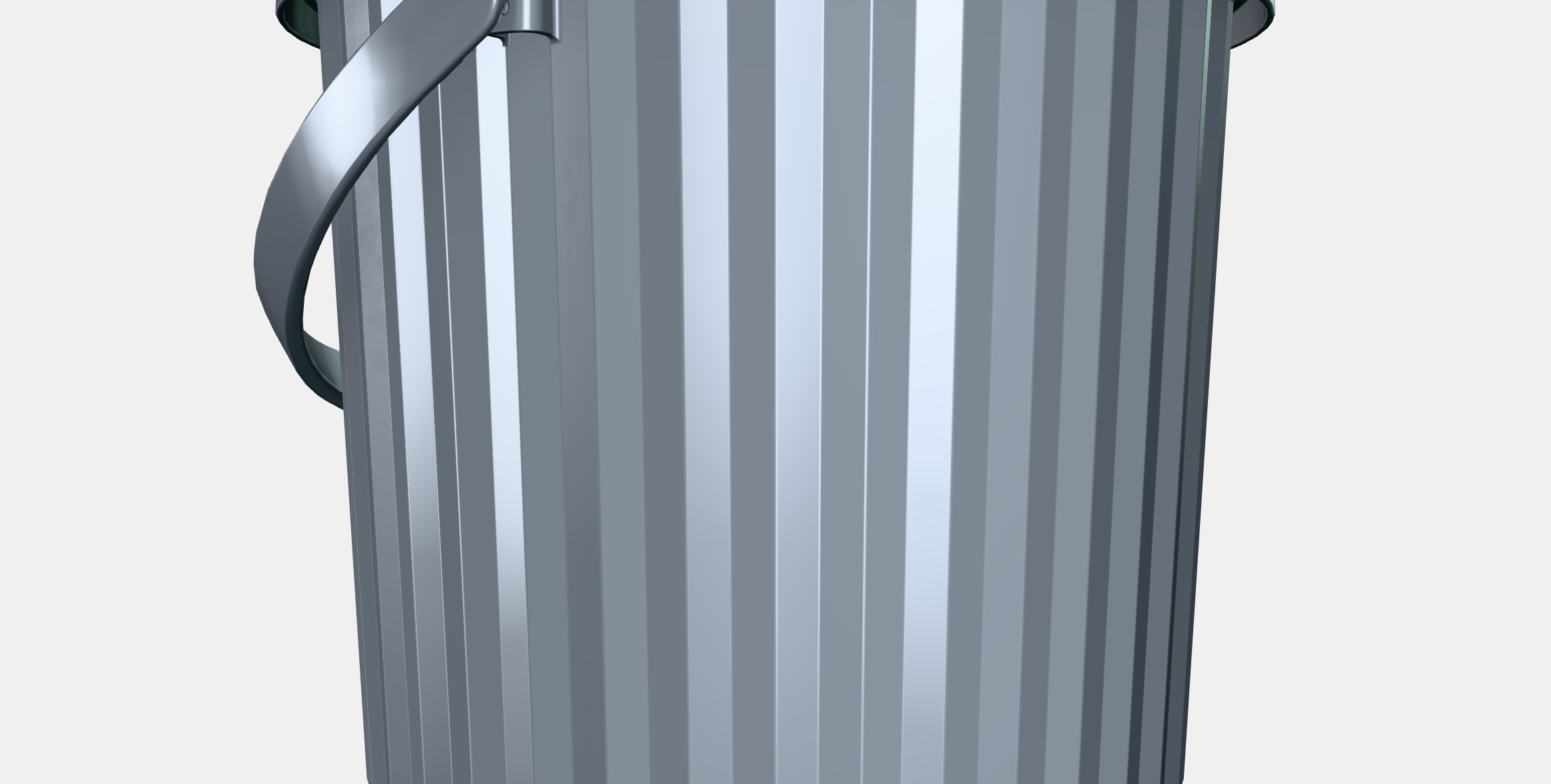 POND Container with lid 1 Low-poly 3D model_6