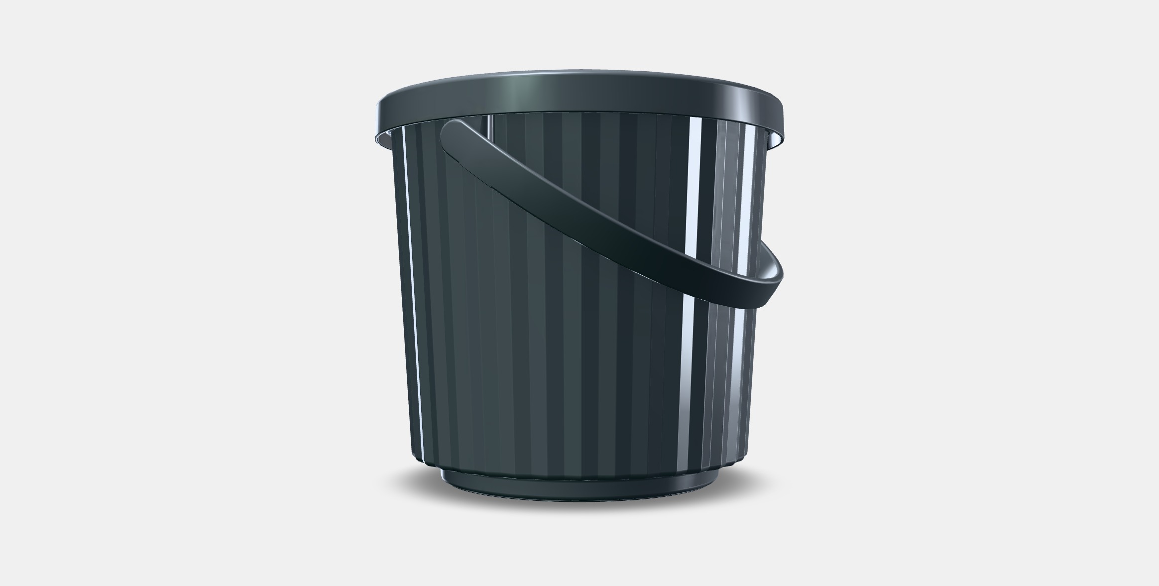 POND Container with lid 1 Low-poly 3D model_12