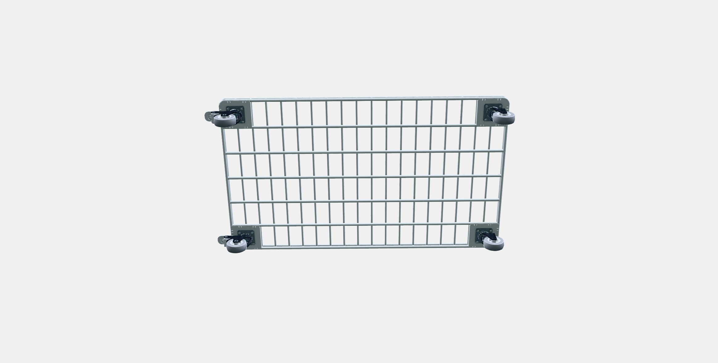 ENCLOSURE Wheeled trolley Low-poly 3D model_7