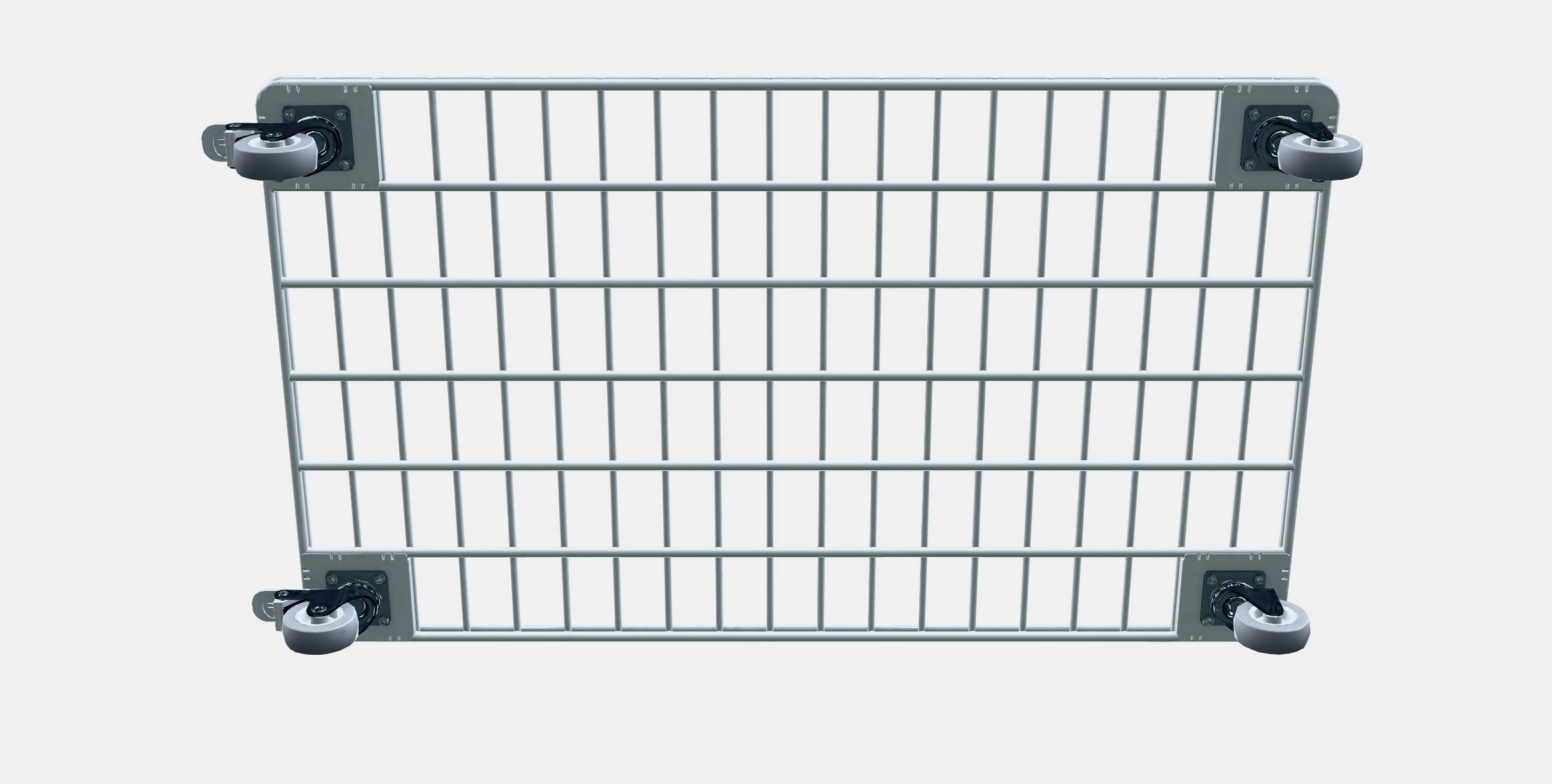 ENCLOSURE Wheeled trolley Low-poly 3D model_9