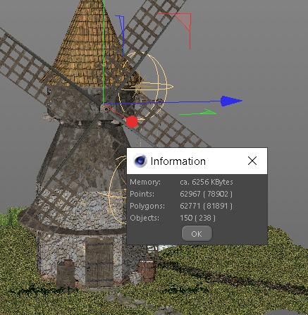 Medieval Windmill 3D model_14