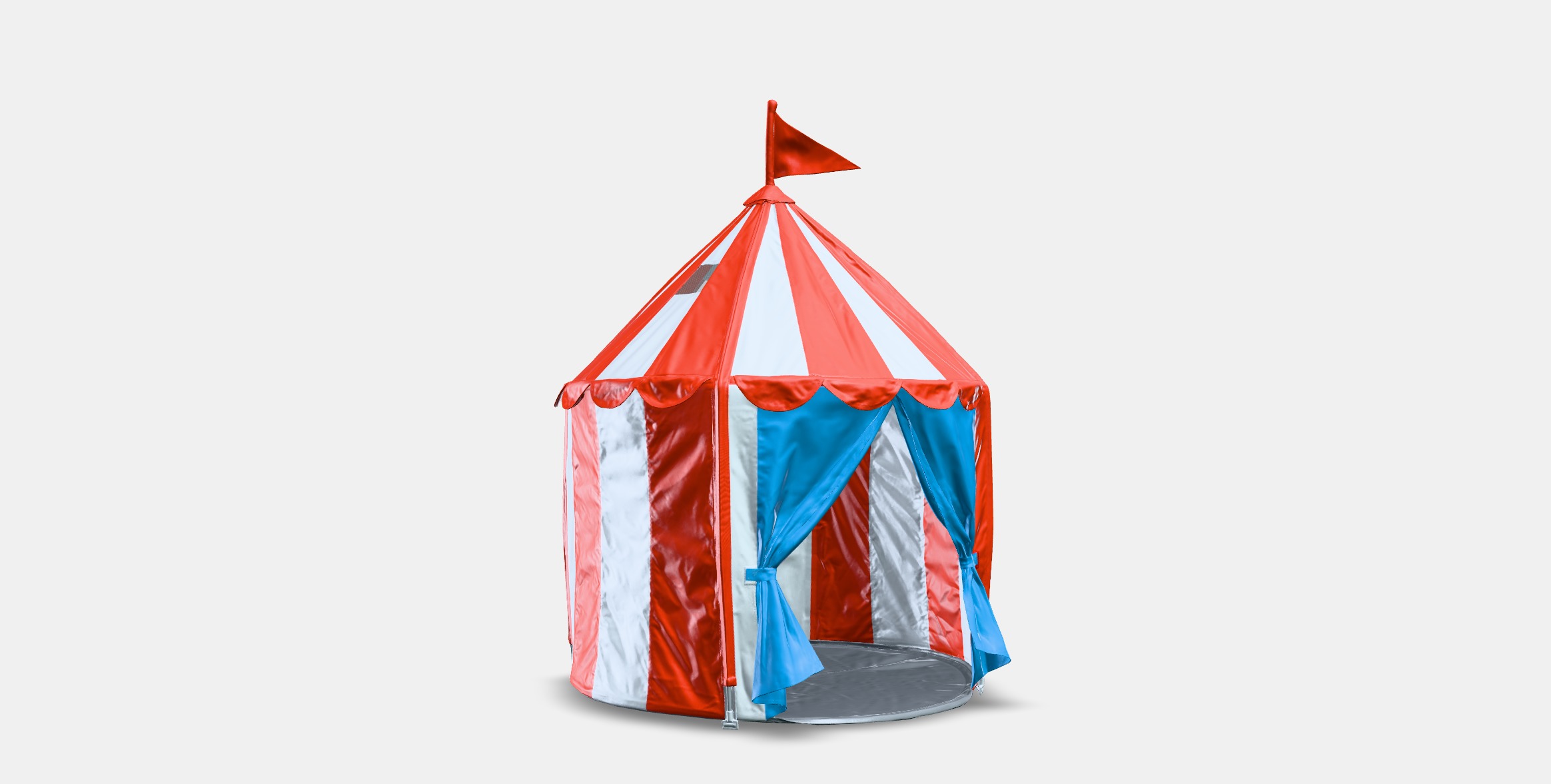 CIRCUS TENT Tent Low-poly 3D model_3