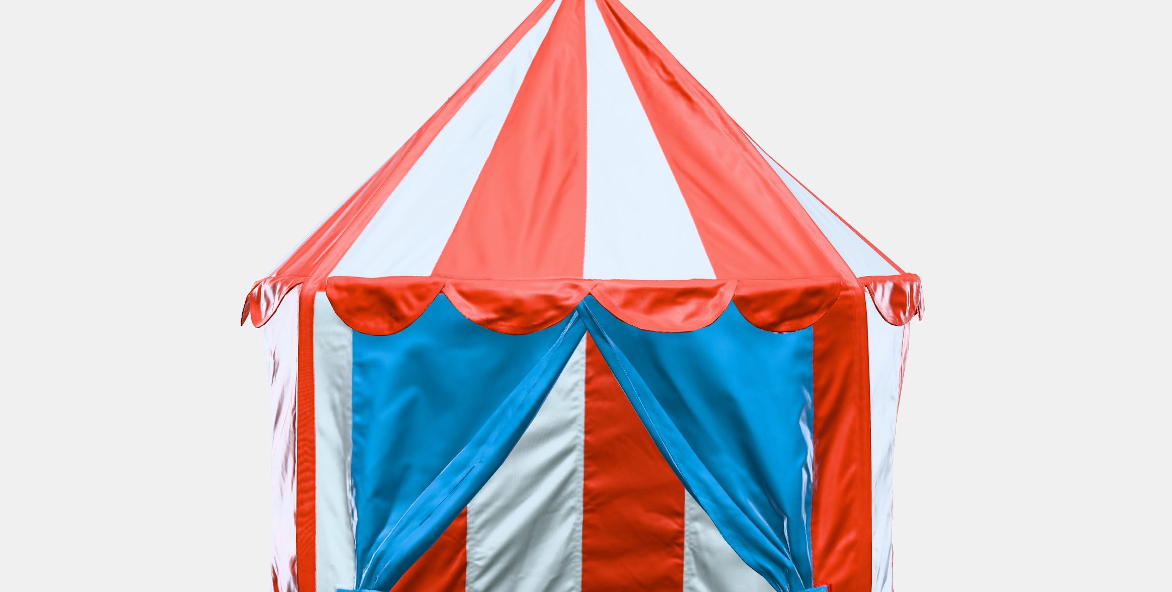 CIRCUS TENT Tent Low-poly 3D model_11