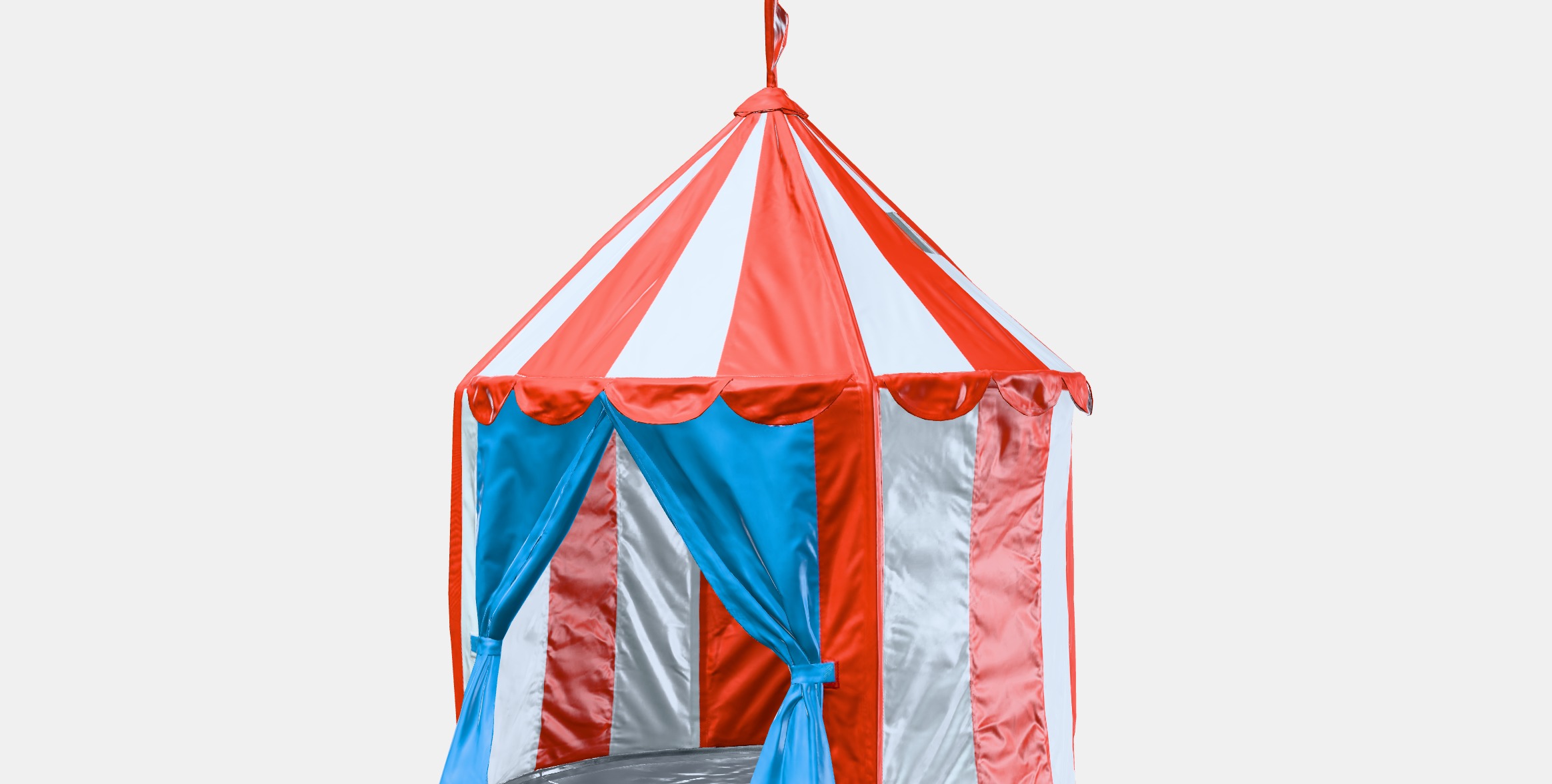 CIRCUS TENT Tent Low-poly 3D model_13