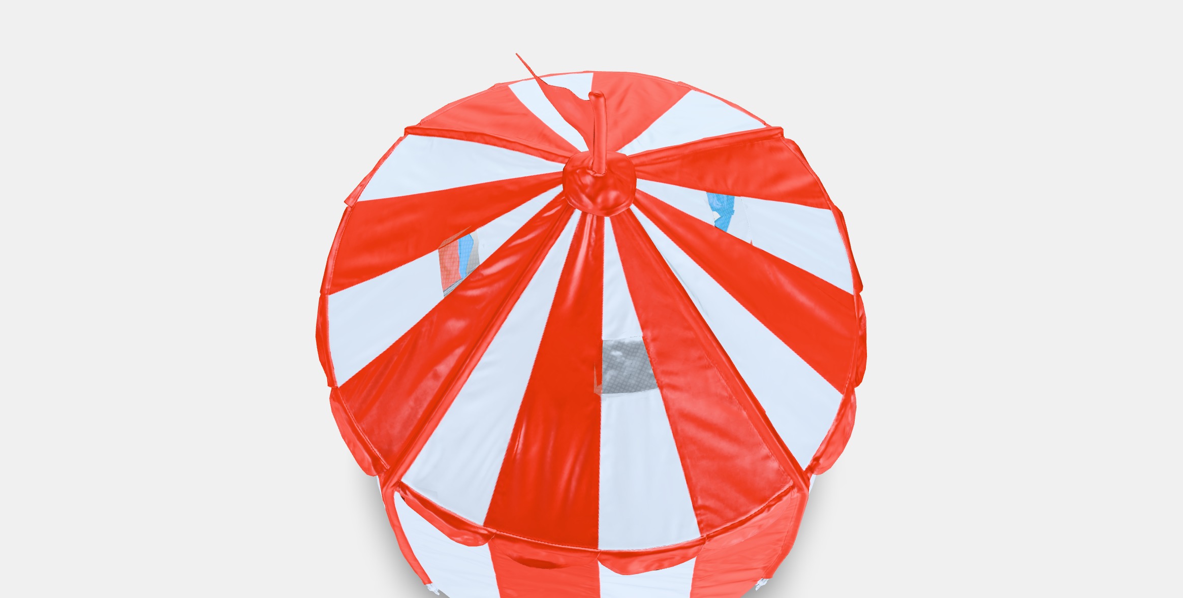 CIRCUS TENT Tent Low-poly 3D model_4