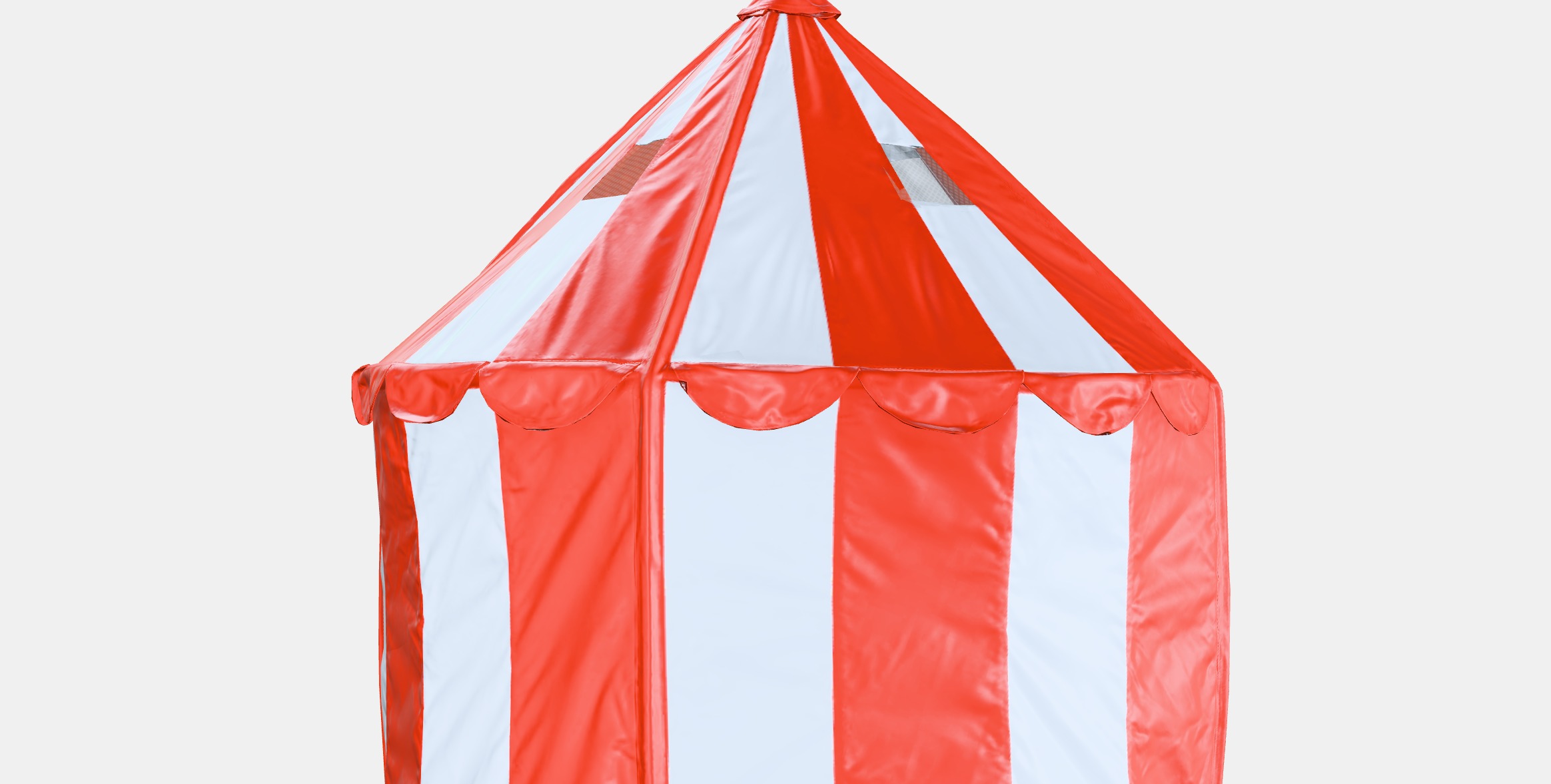 CIRCUS TENT Tent Low-poly 3D model_2