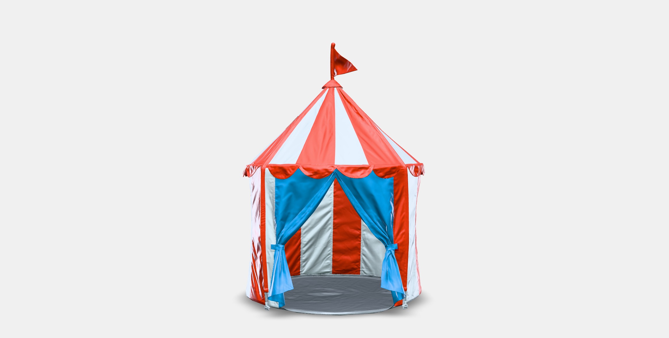 CIRCUS TENT Tent Low-poly 3D model_10