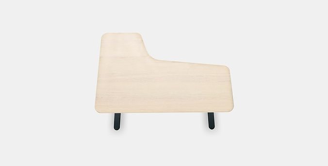 BEKANT Corner desk right sit-stand 3 Low-poly 3D model