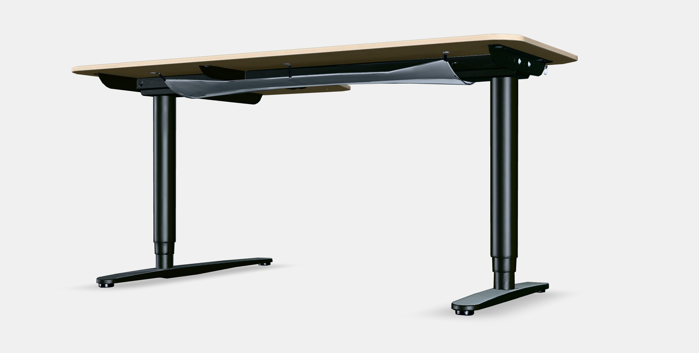 BEKANT Corner desk right sit-stand 3 Low-poly 3D model_6