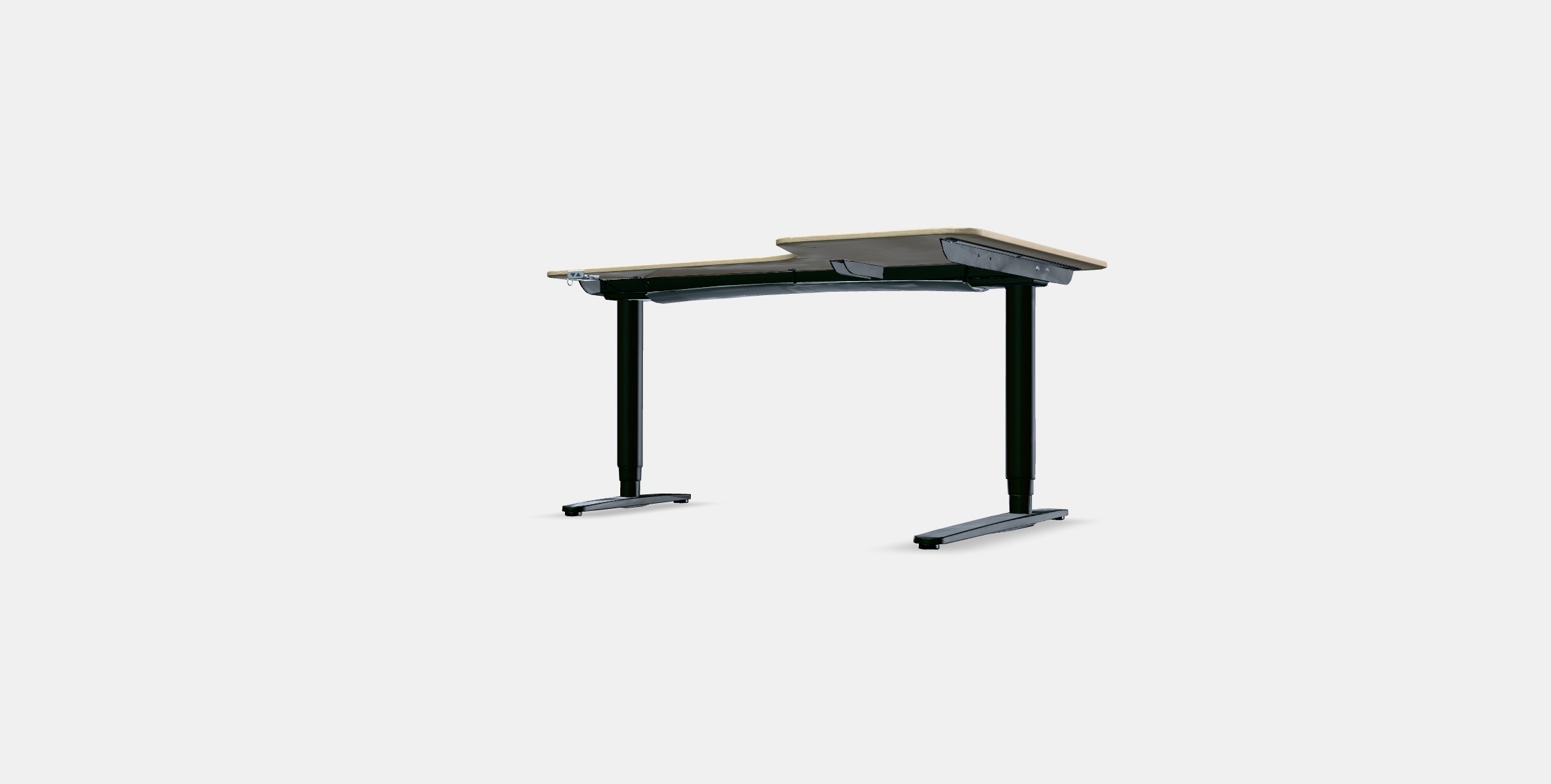 BEKANT Corner desk right sit-stand 3 Low-poly 3D model_12