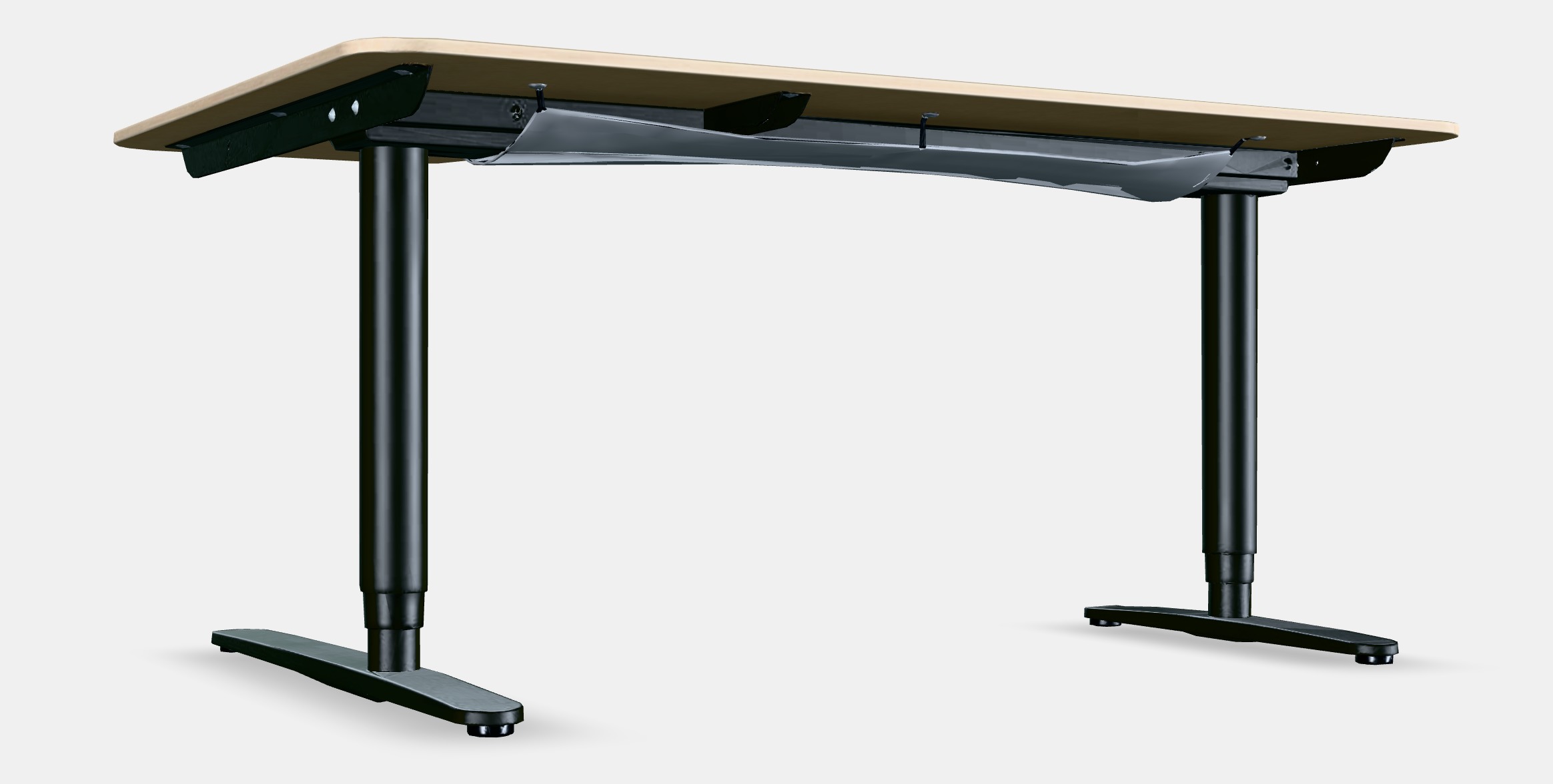 BEKANT Corner desk right sit-stand 3 Low-poly 3D model_3