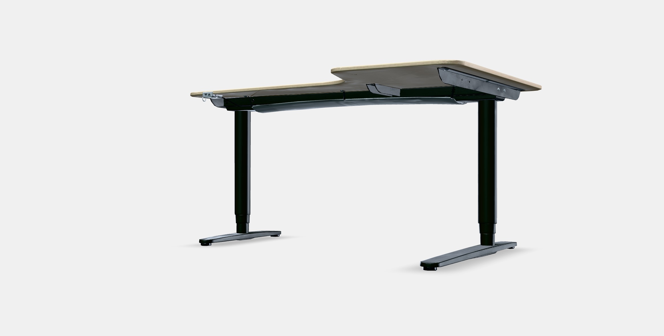 BEKANT Corner desk right sit-stand 3 Low-poly 3D model_13