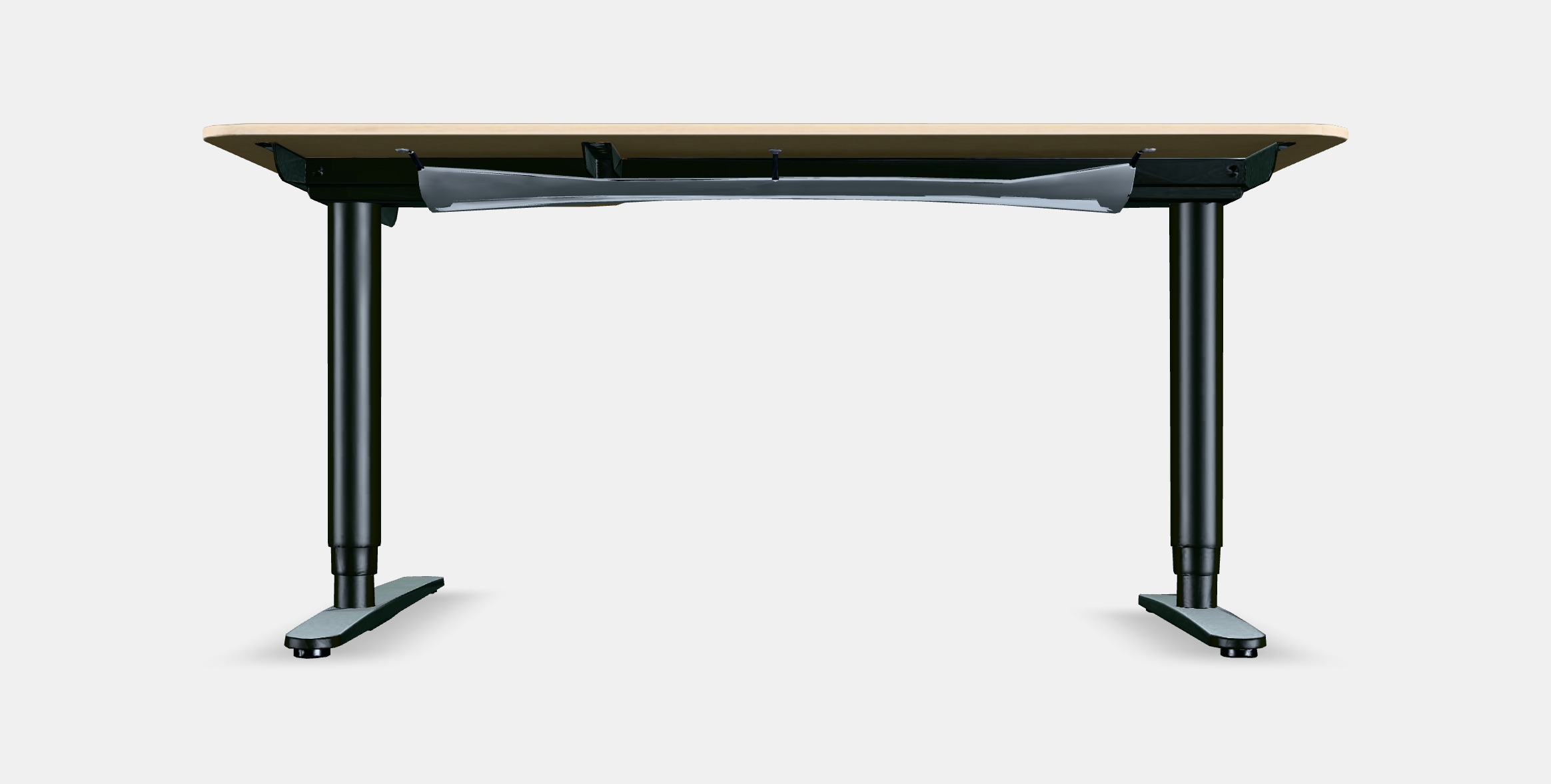 BEKANT Corner desk right sit-stand 3 Low-poly 3D model_15