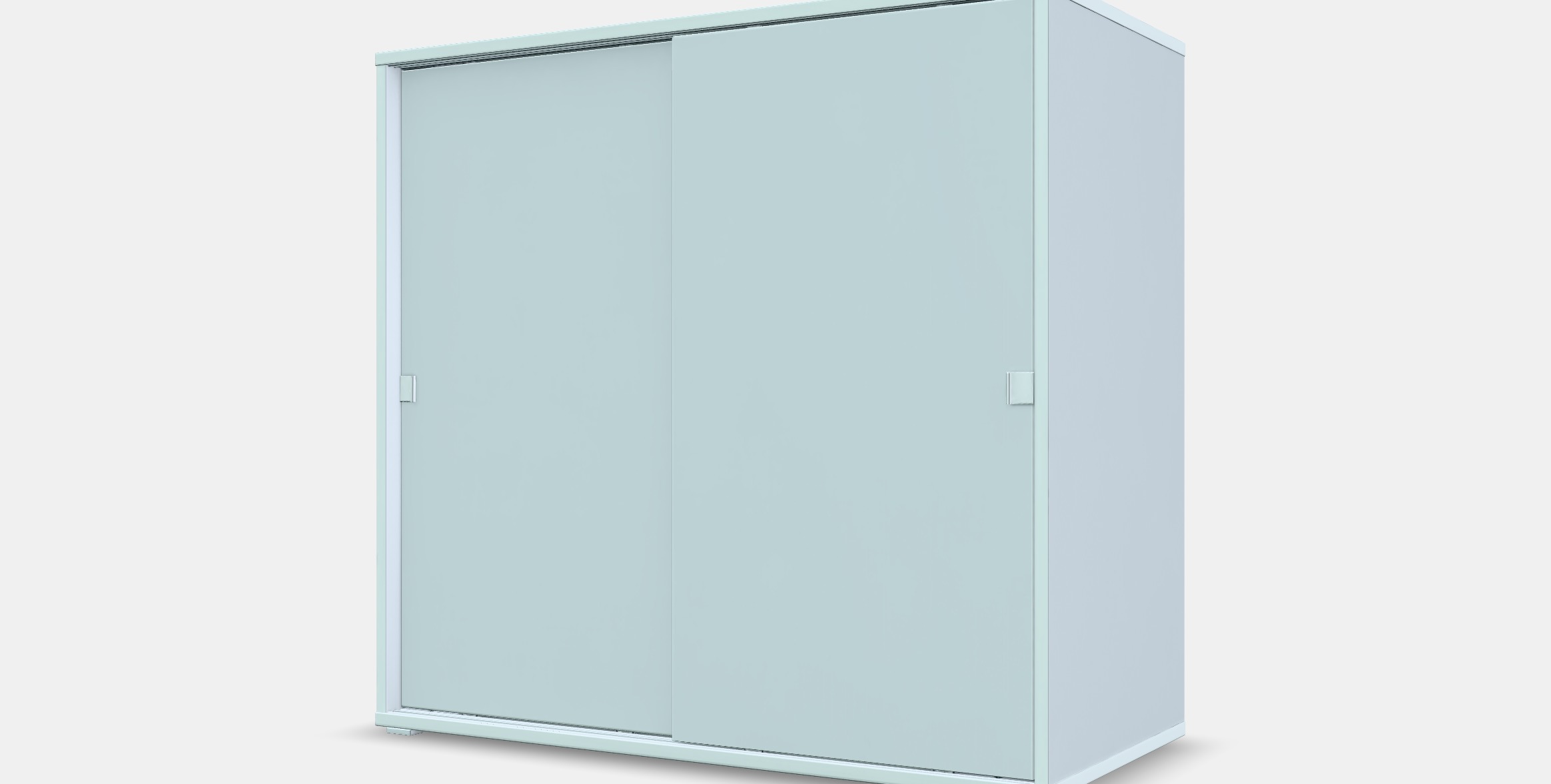 VIHALS Cabinet with sliding doors Low-poly 3D model_14