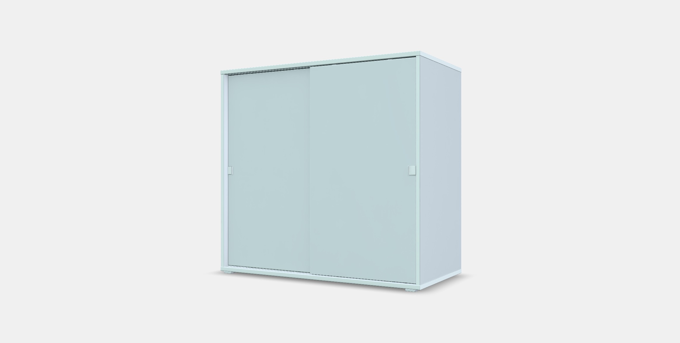 VIHALS Cabinet with sliding doors Low-poly 3D model_12