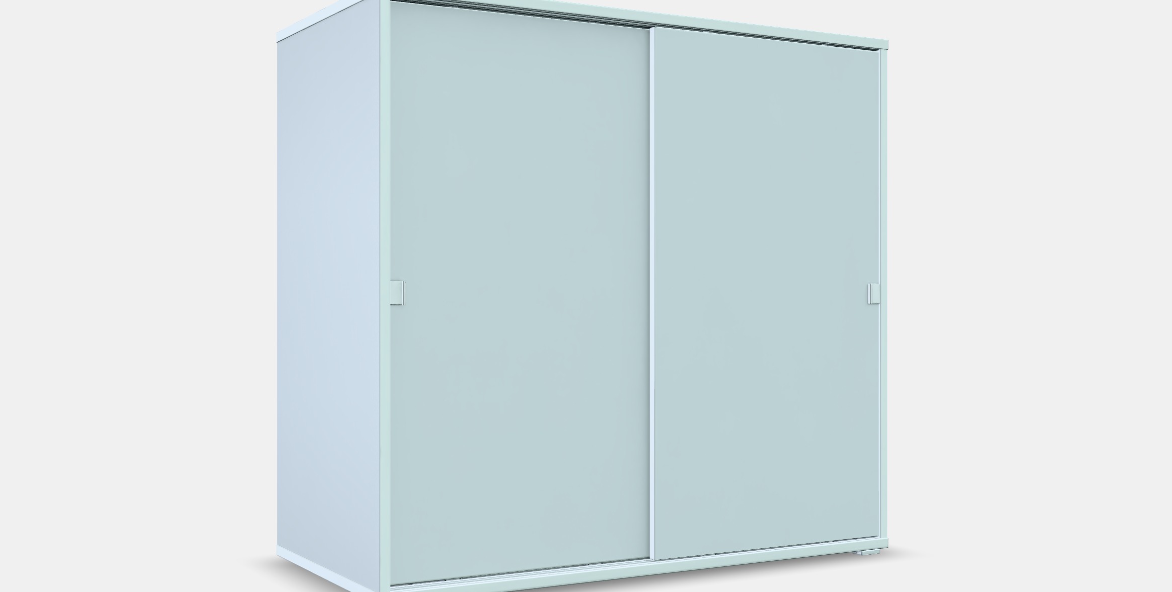 VIHALS Cabinet with sliding doors Low-poly 3D model_9
