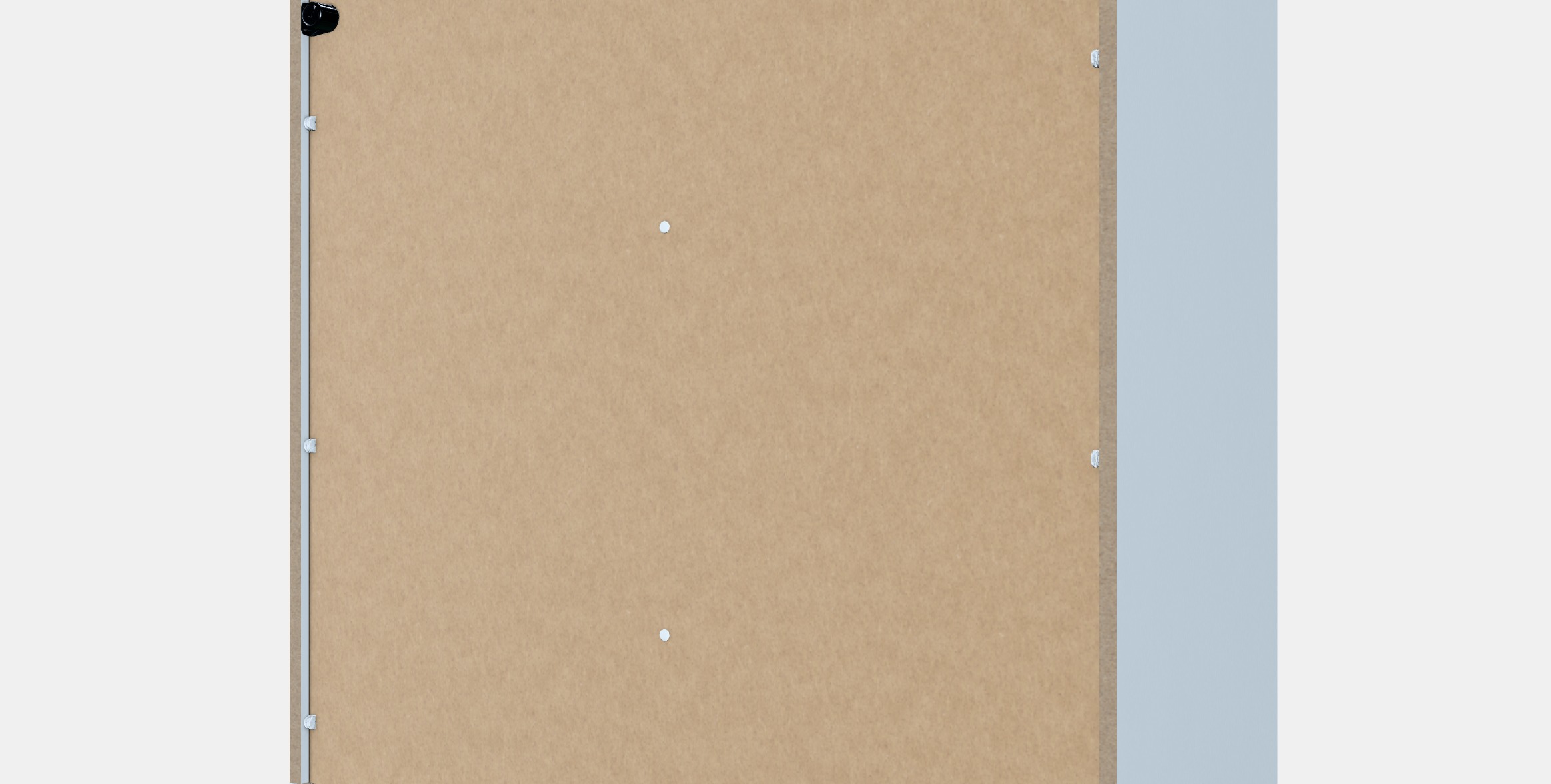 VIHALS Cabinet with sliding doors Low-poly 3D model_6