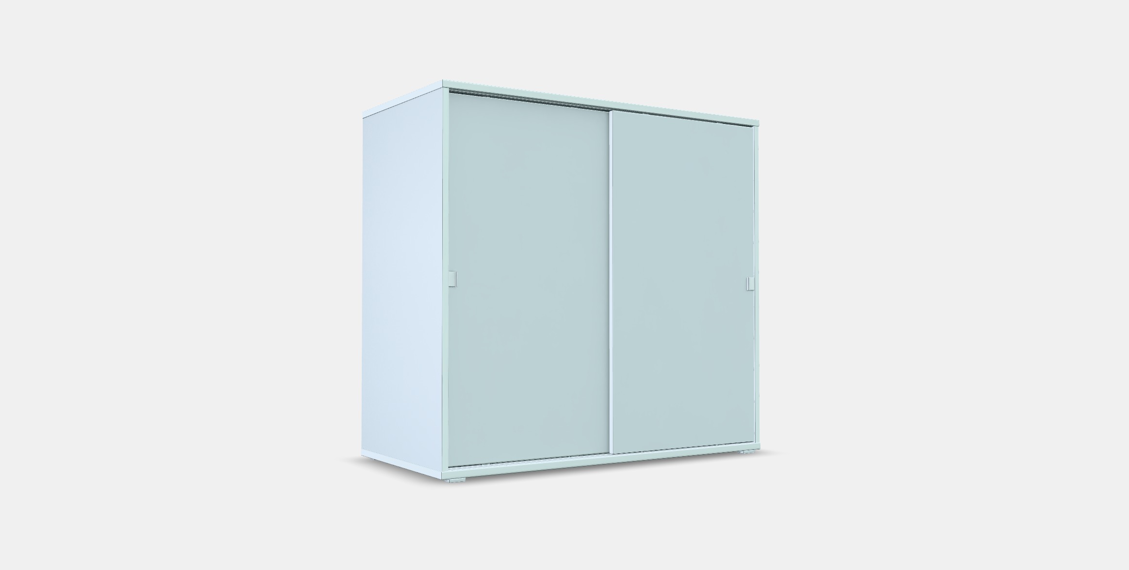 VIHALS Cabinet with sliding doors Low-poly 3D model_4