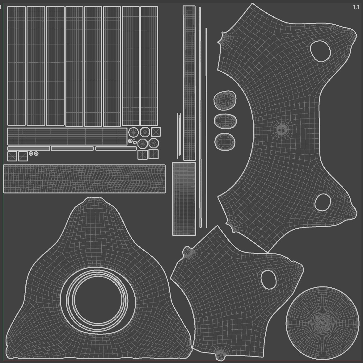 Micro cell Nanobot Low-poly 3D model_11