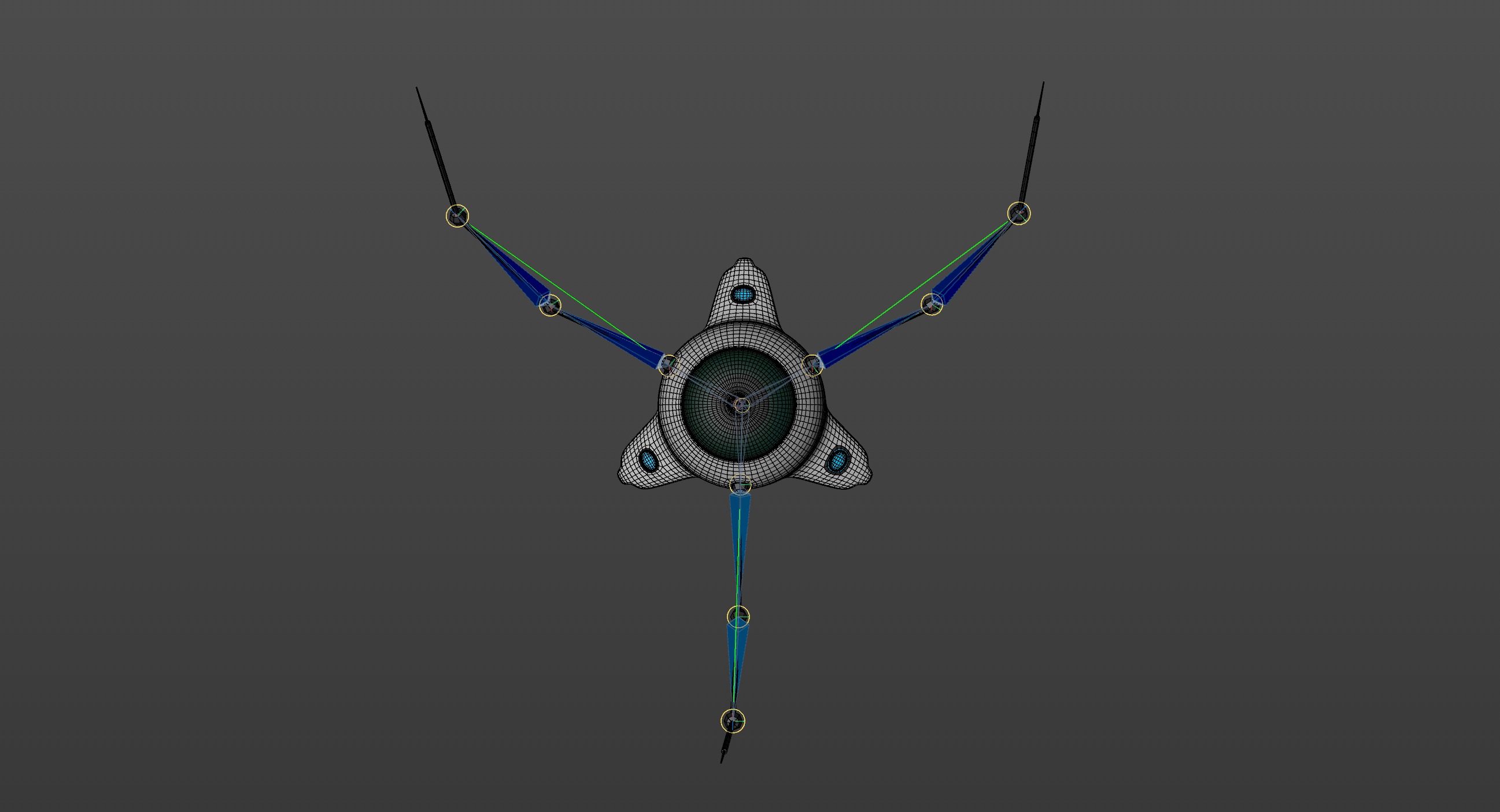 Micro cell Nanobot Low-poly 3D model_5