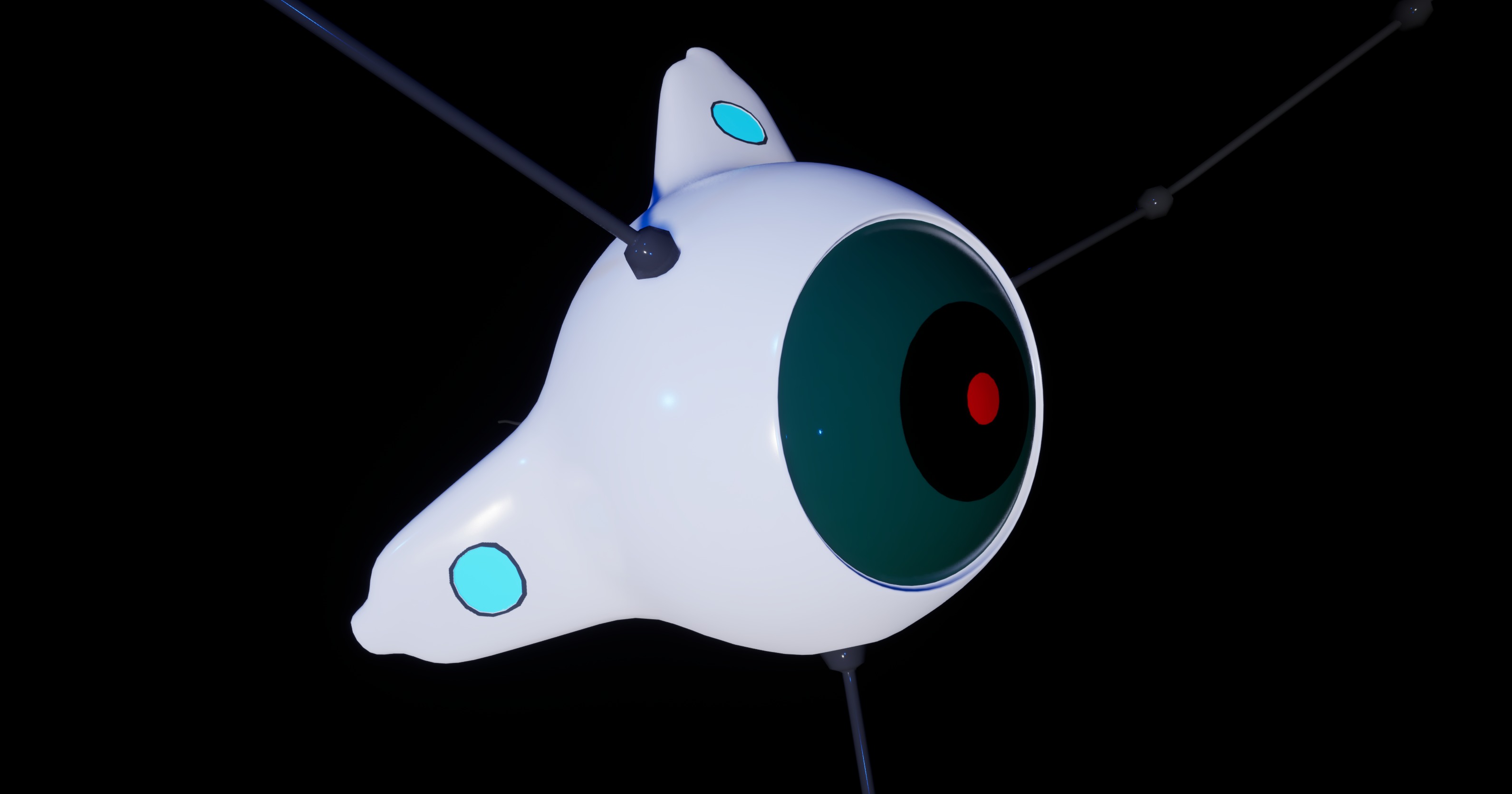 Micro cell Nanobot Low-poly 3D model_12