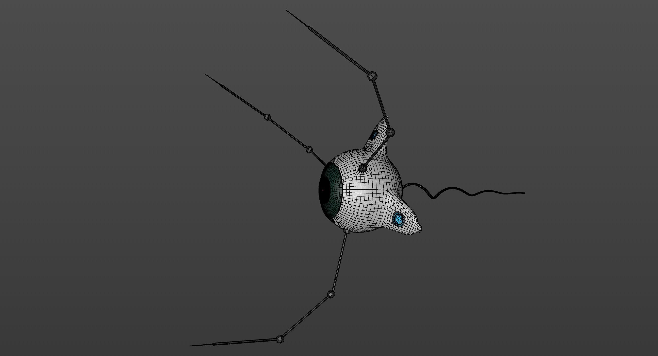 Micro cell Nanobot Low-poly 3D model_2