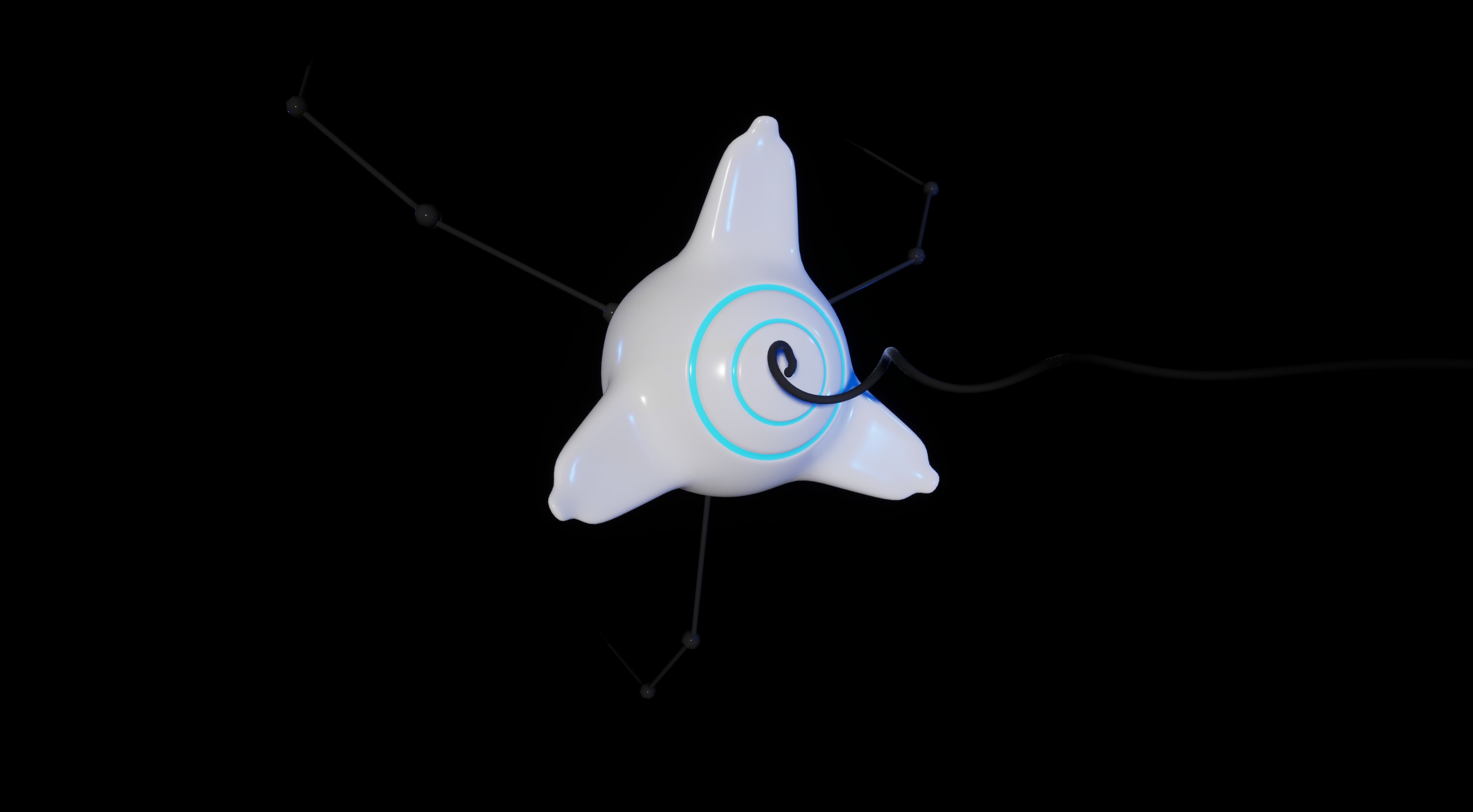 Micro cell Nanobot Low-poly 3D model_13