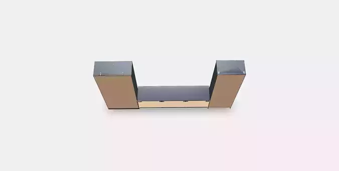 BRIMNES TV storage combination-glass doors 1