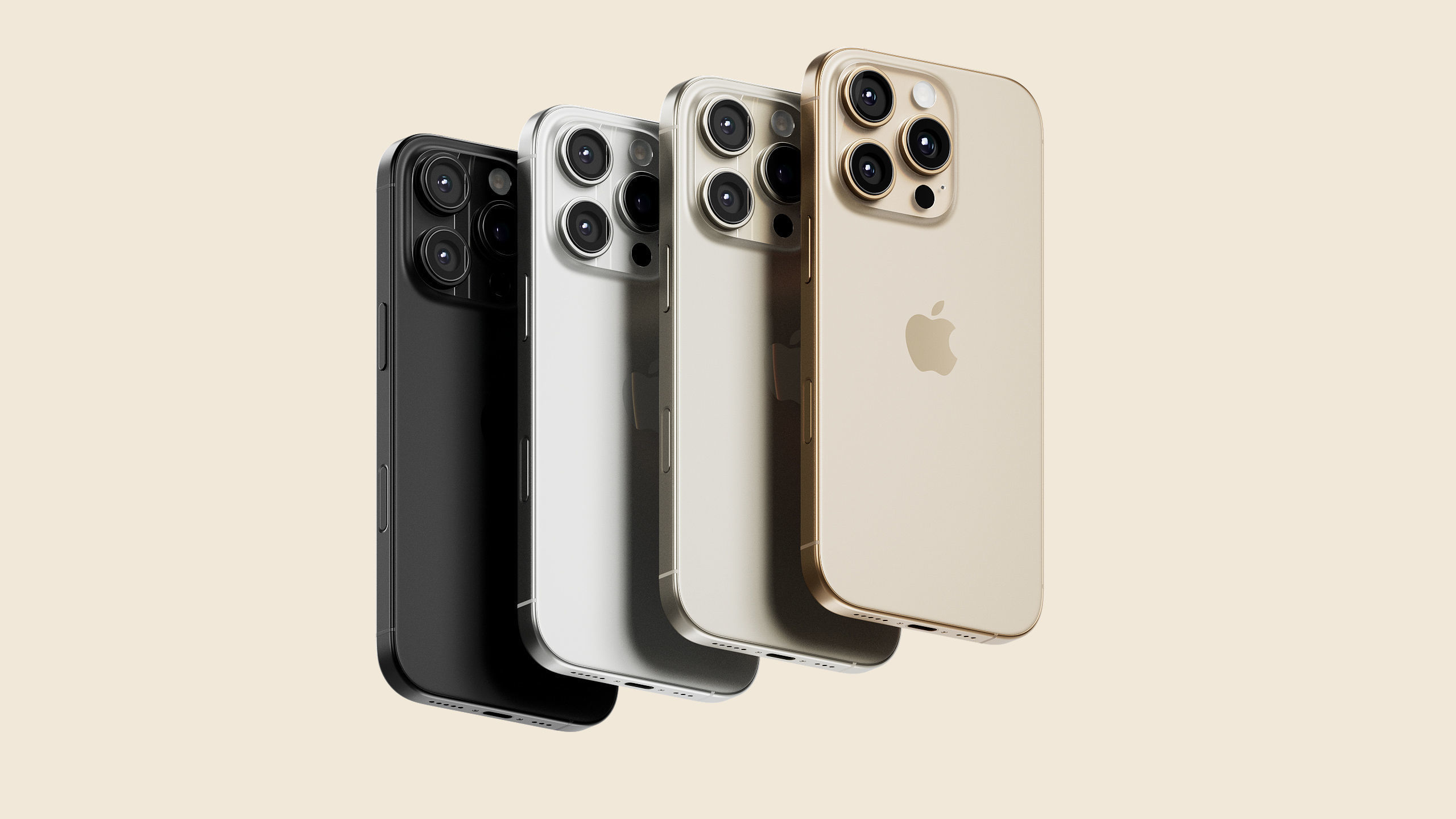 Apple iPhone 16 Pro 2024 - 4 Colors - HQ 3D Model 3D model_1
