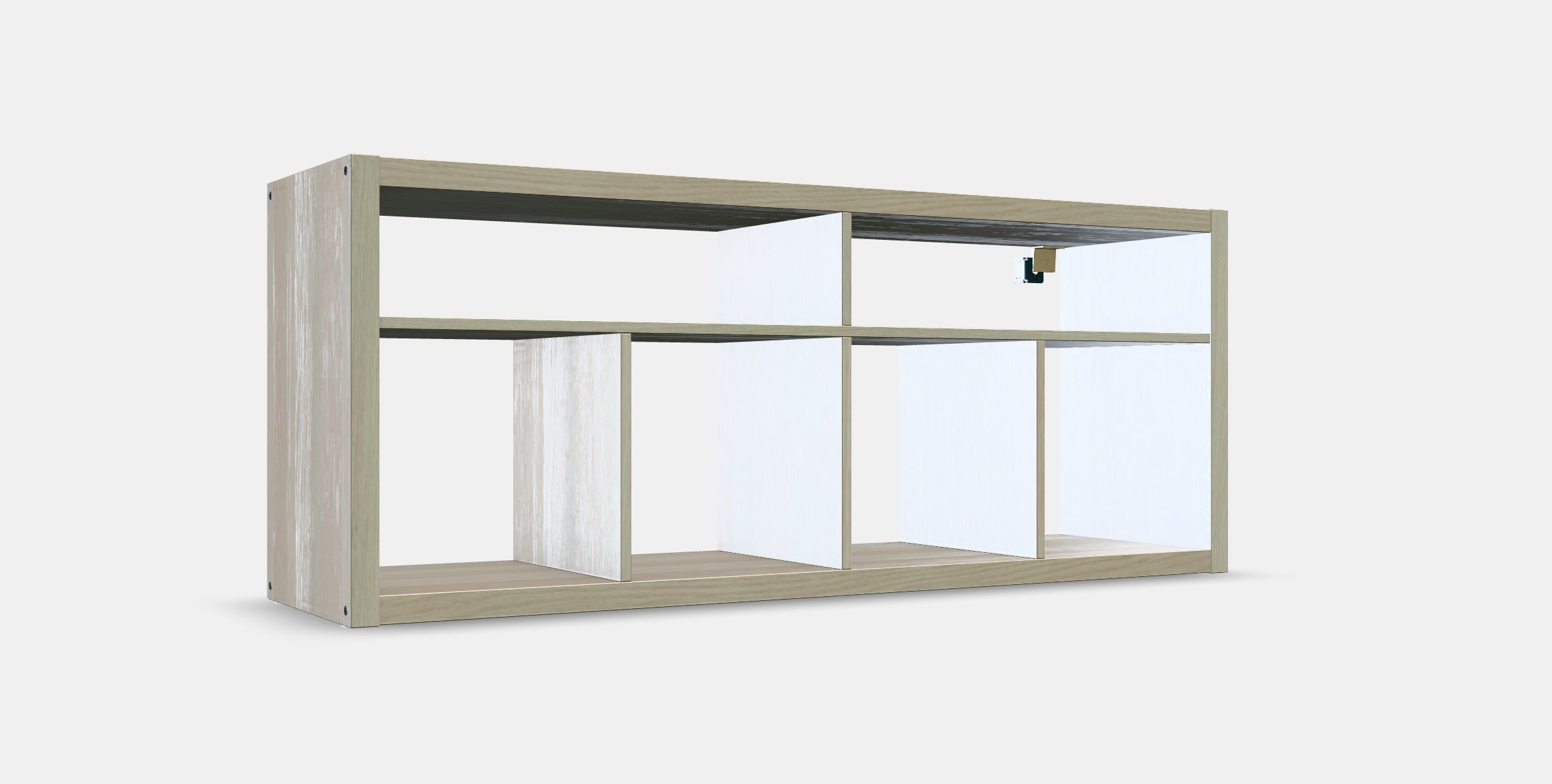 KALLAX TV bench 1 Low-poly 3D model_9