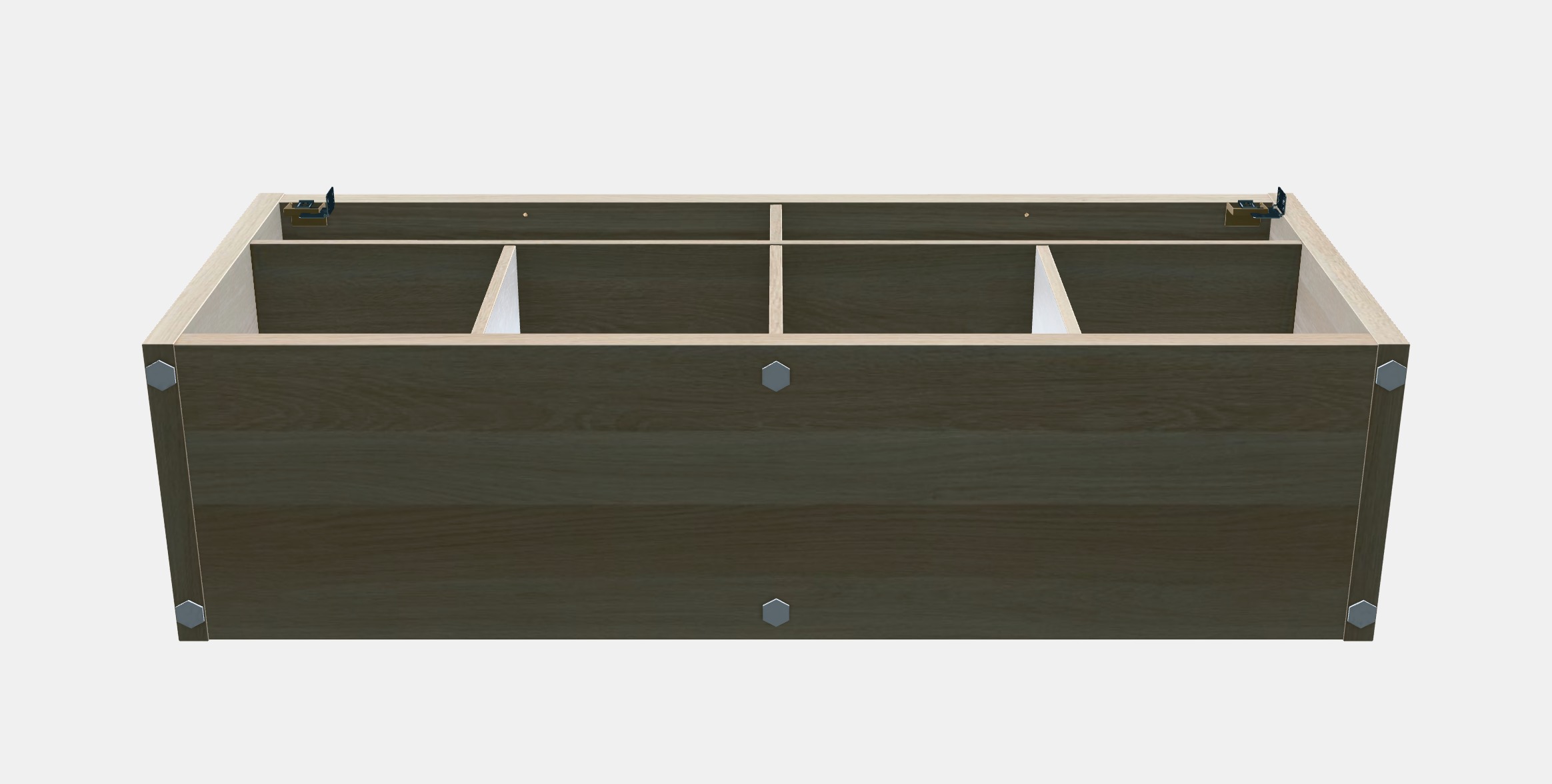 KALLAX TV bench 1 Low-poly 3D model_7