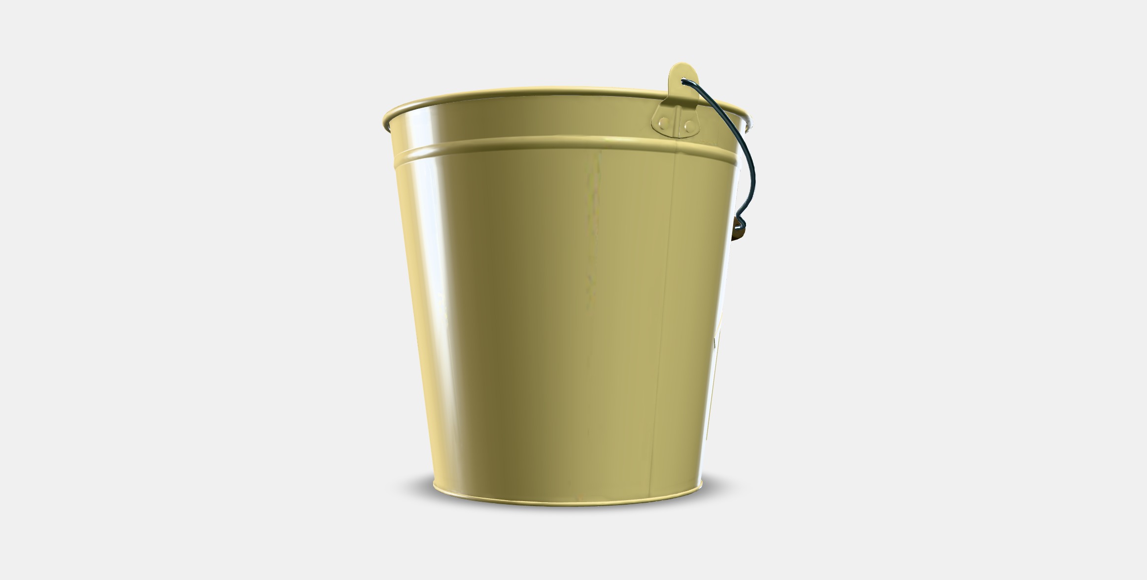 AKERBAR Bucket-plant pot Low-poly 3D model_3