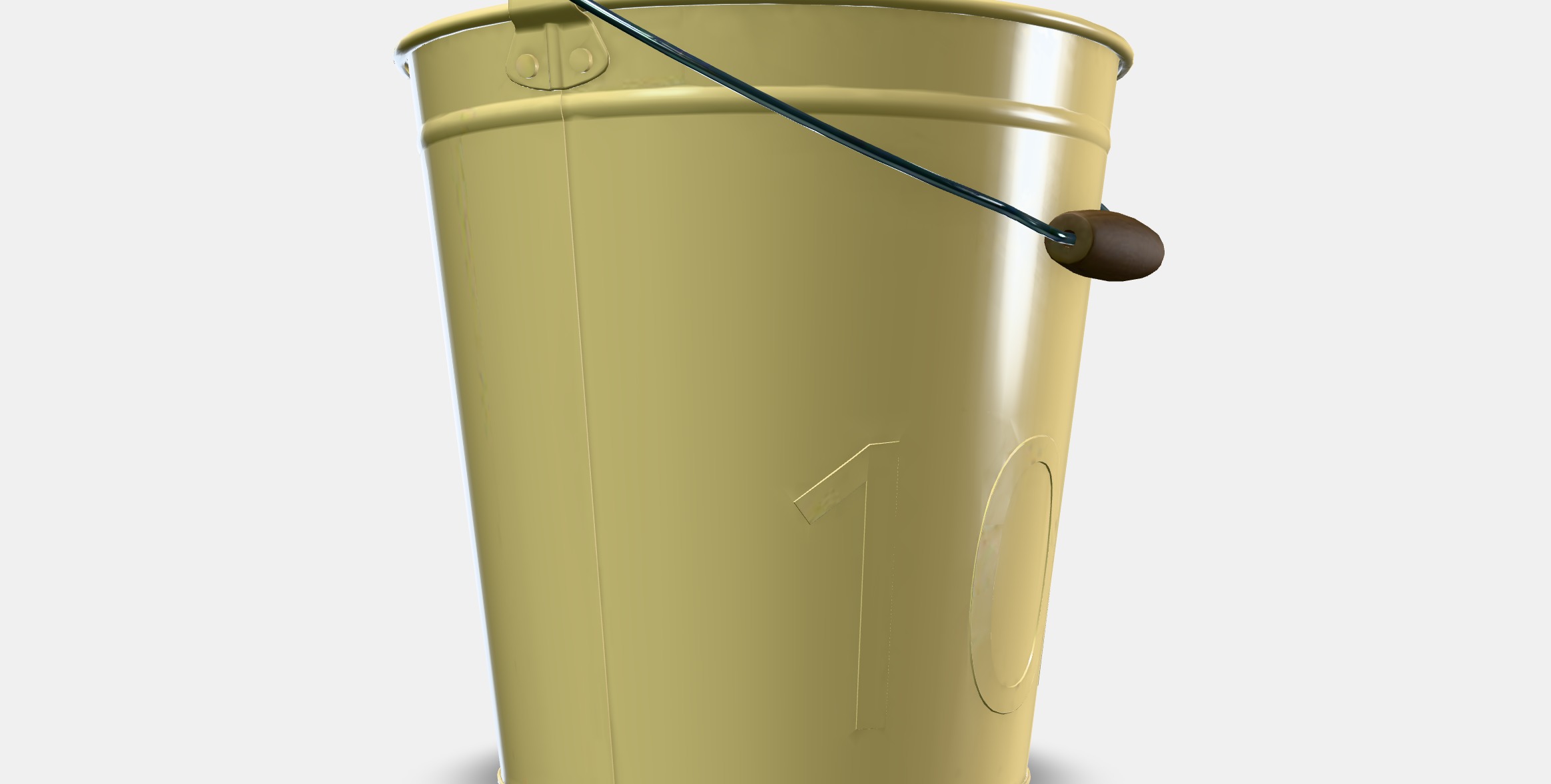 AKERBAR Bucket-plant pot Low-poly 3D model_13