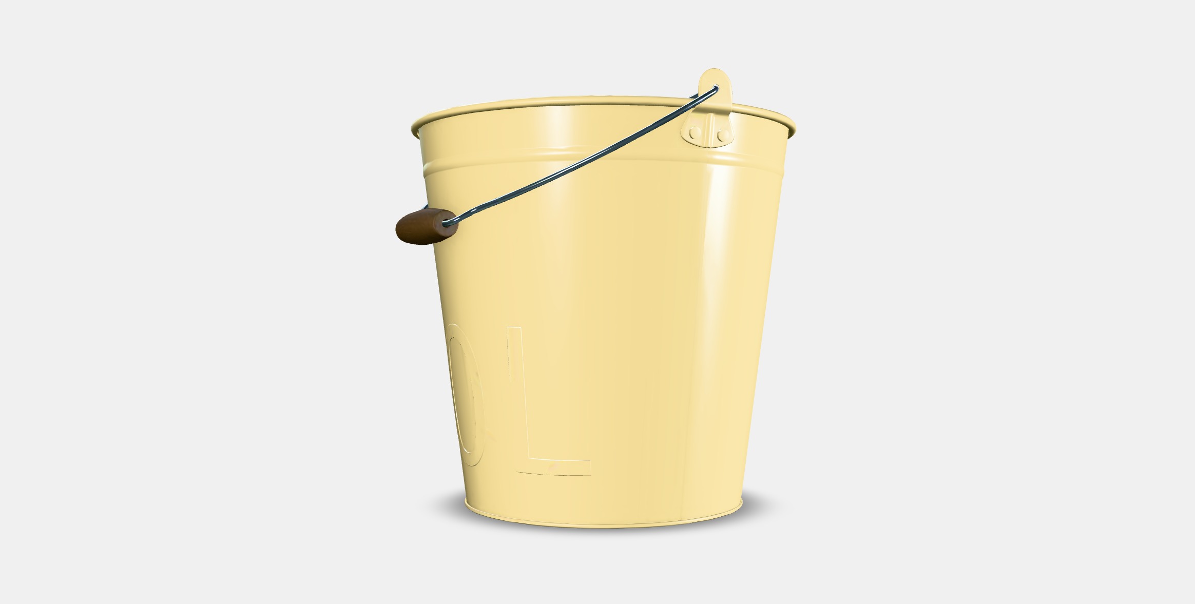 AKERBAR Bucket-plant pot Low-poly 3D model_16