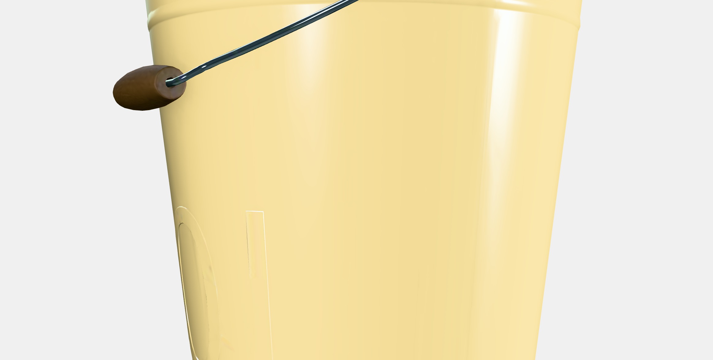 AKERBAR Bucket-plant pot Low-poly 3D model_2