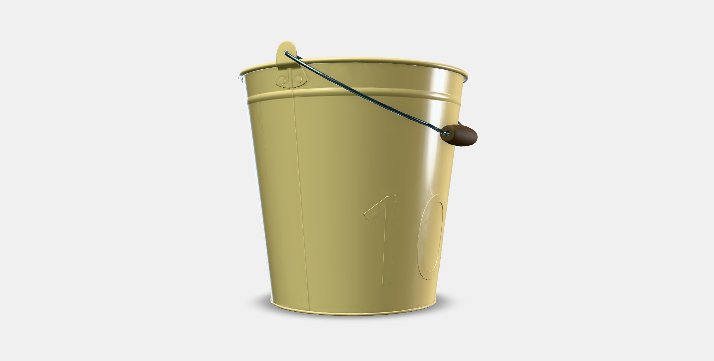 AKERBAR Bucket-plant pot Low-poly 3D model_11