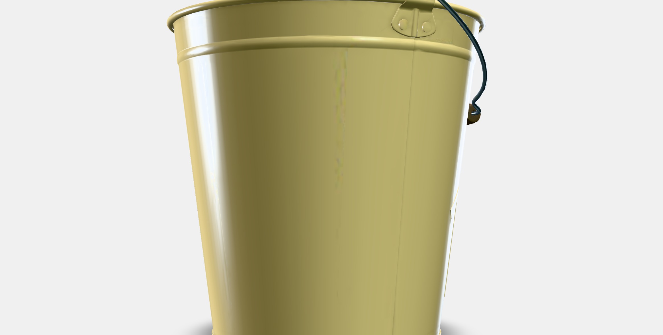 AKERBAR Bucket-plant pot Low-poly 3D model_9