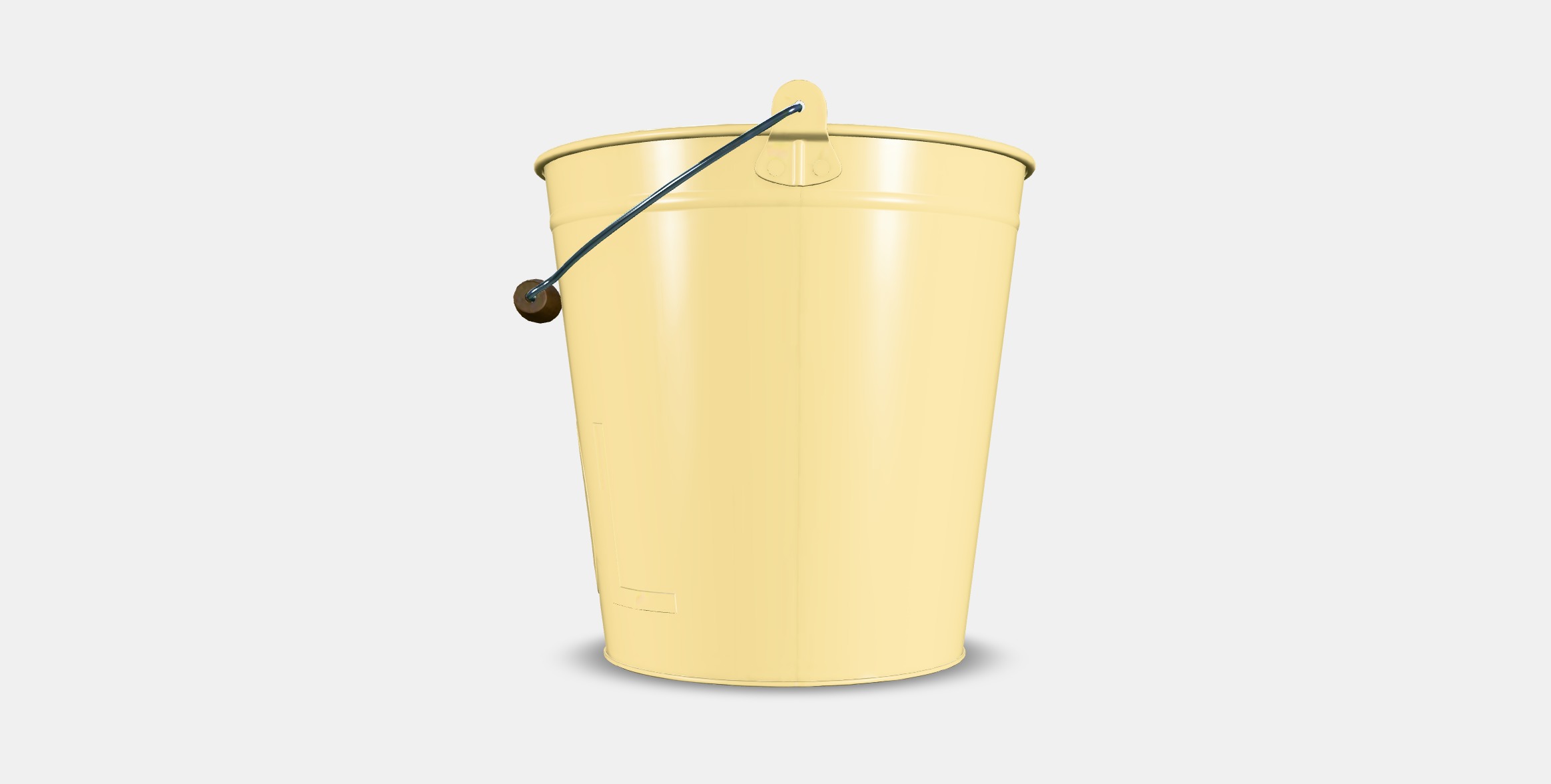 AKERBAR Bucket-plant pot Low-poly 3D model_14